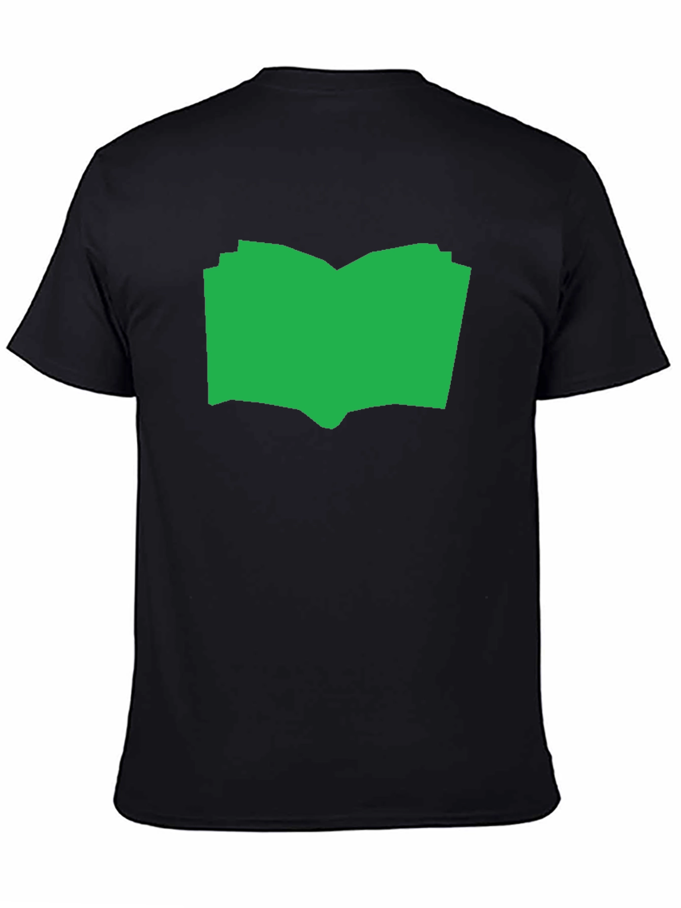 Open Book Graphic Tee - Black Cotton T-Shirt