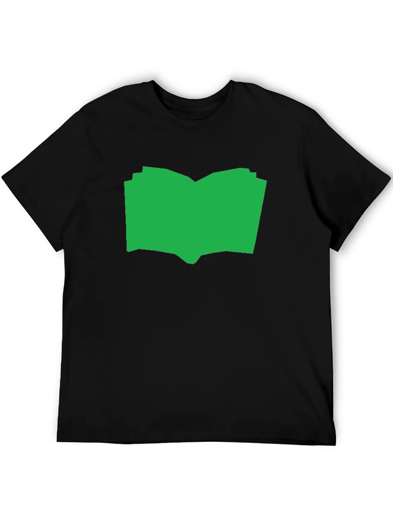 Open Book Graphic Tee - Black Cotton T-Shirt