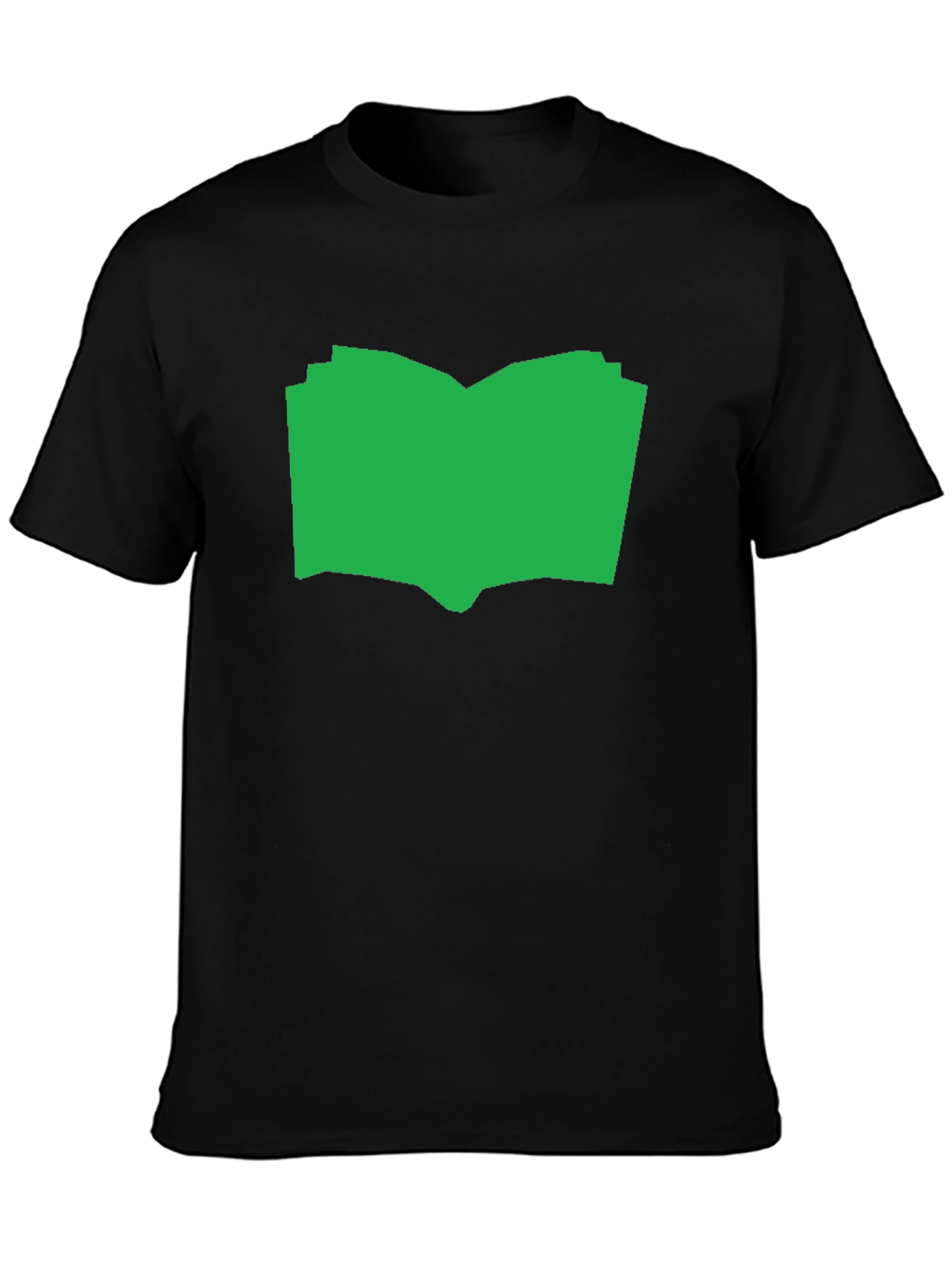 Open Book Graphic Tee - Black Cotton T-Shirt