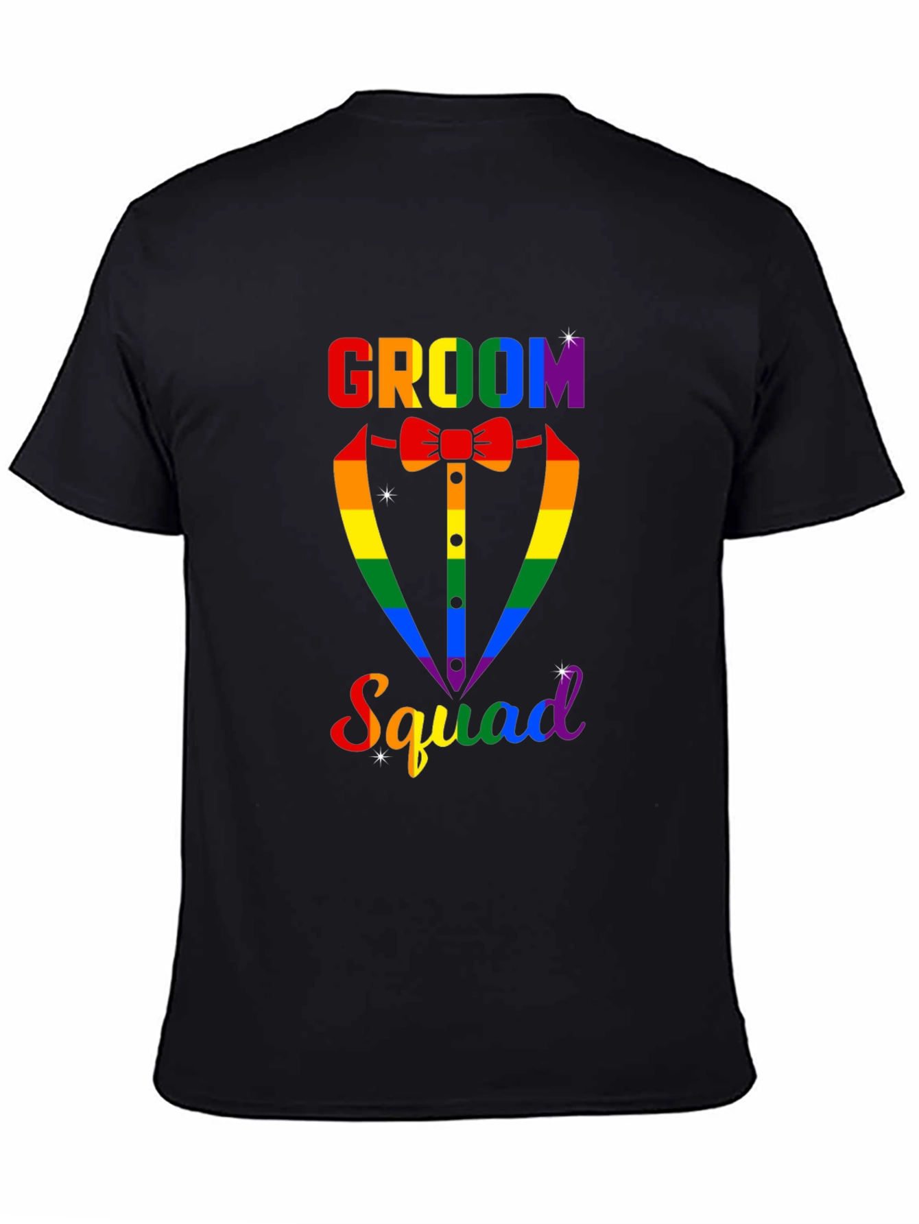 Groom Squad Rainbow Graphic Tee