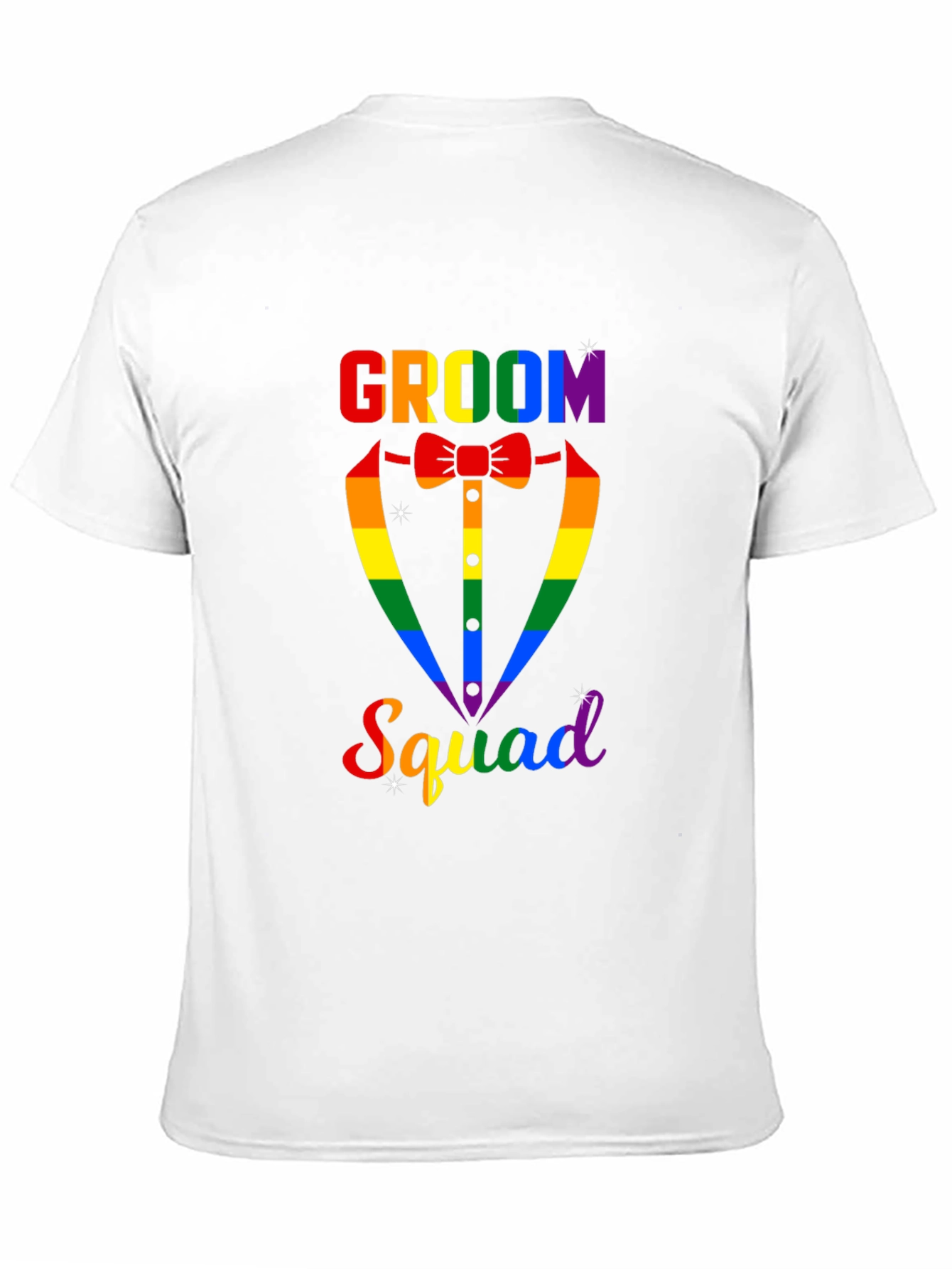 Groom Squad Rainbow Graphic Tee