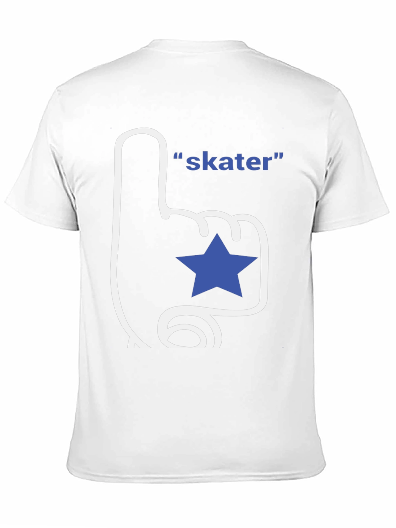 Skater T-Shirt - Fan Finger with Star