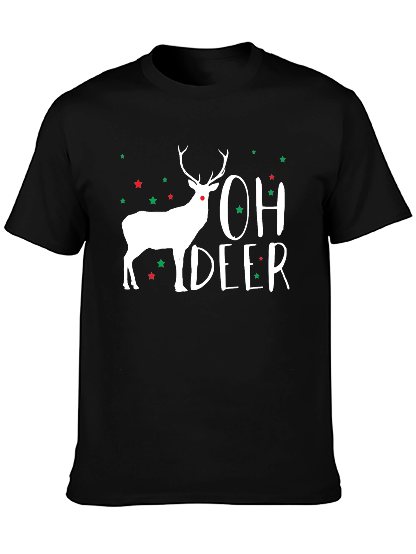 Oh Deer! Christmas Holiday Graphic T-Shirt