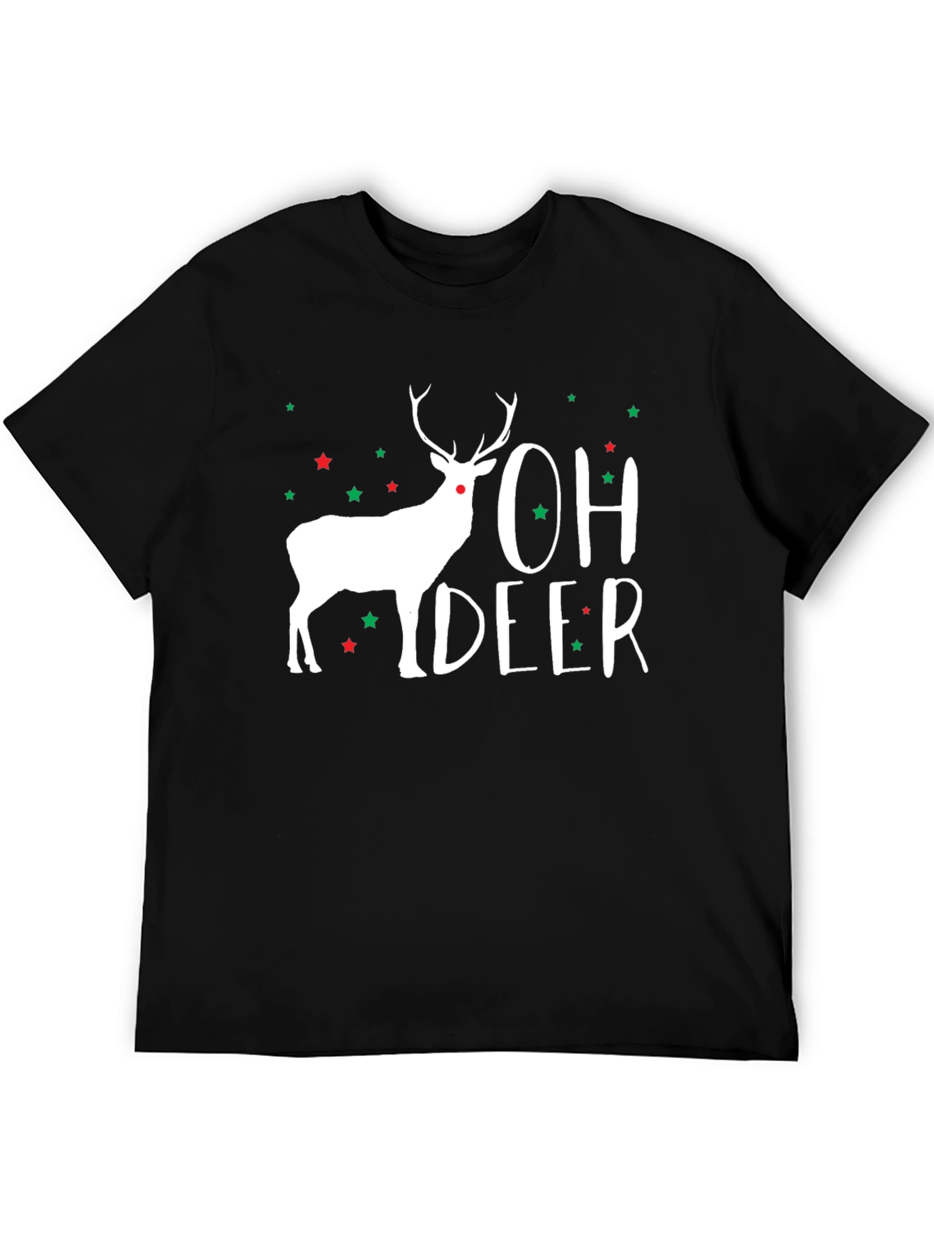 Oh Deer! Christmas Holiday Graphic T-Shirt
