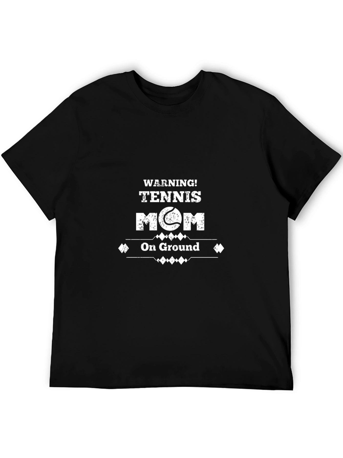 Warning! Tennis Mom on Ground Graphic T-Shirt