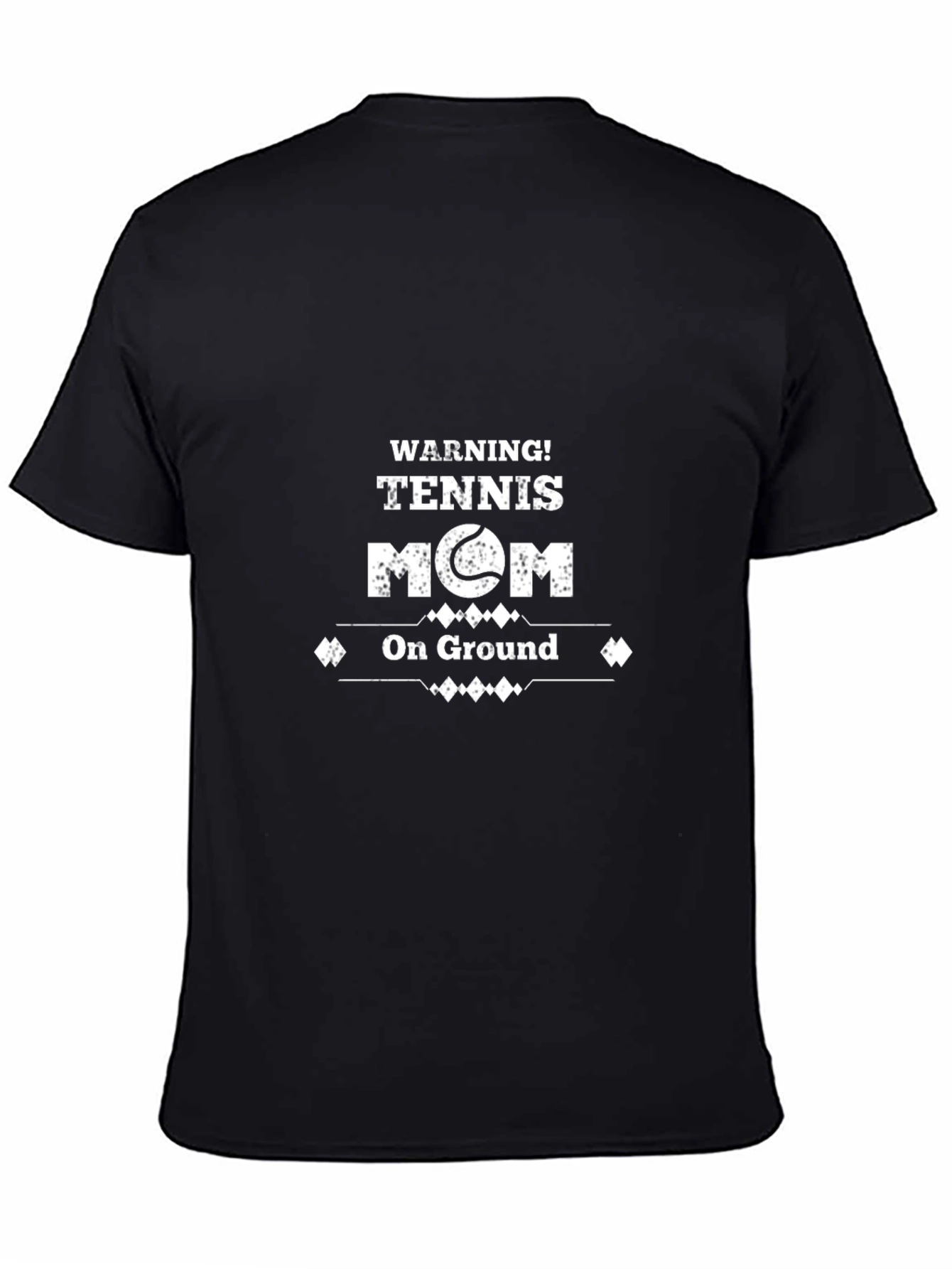 Warning! Tennis Mom on Ground Graphic T-Shirt