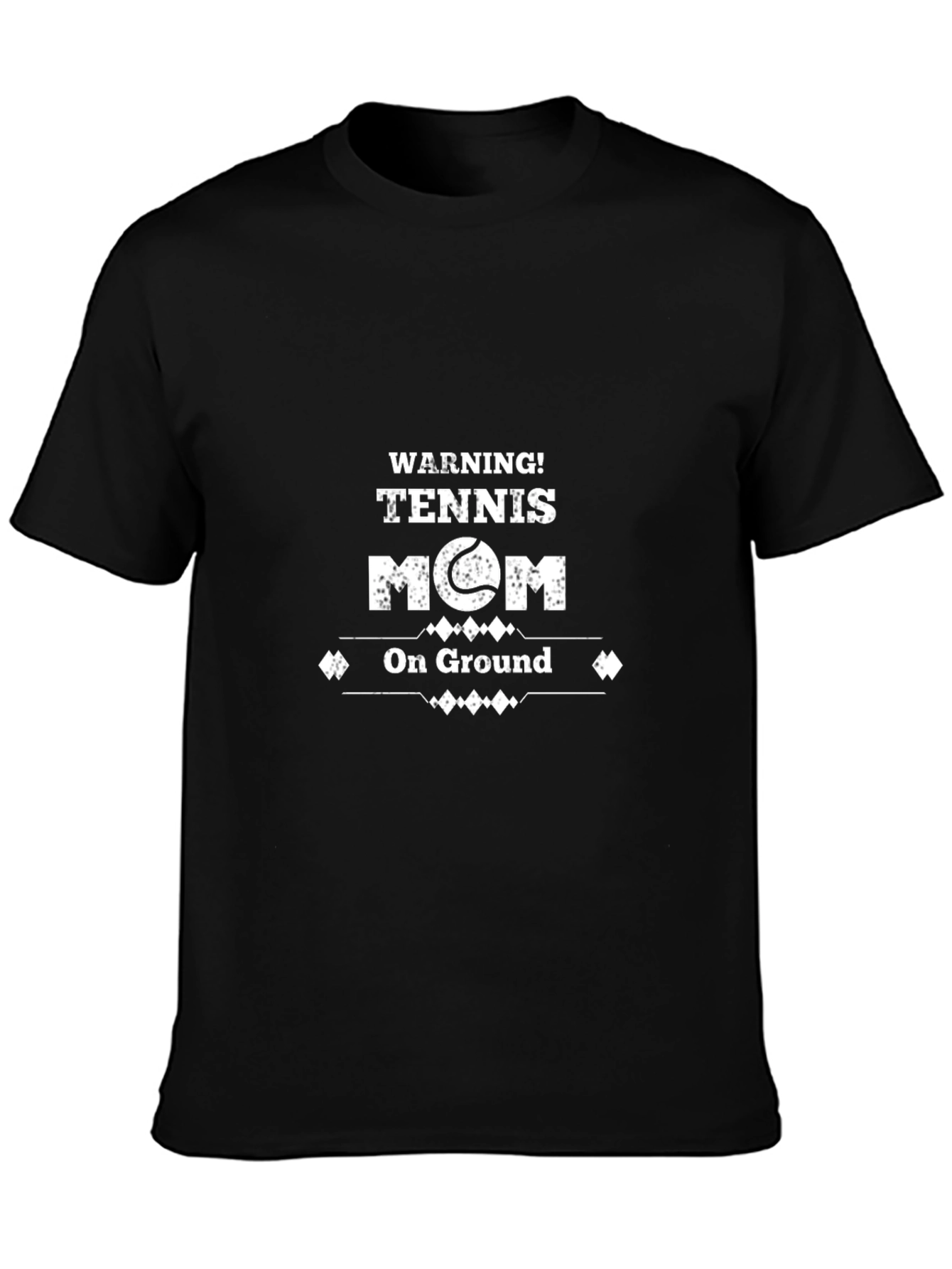 Warning! Tennis Mom on Ground Graphic T-Shirt