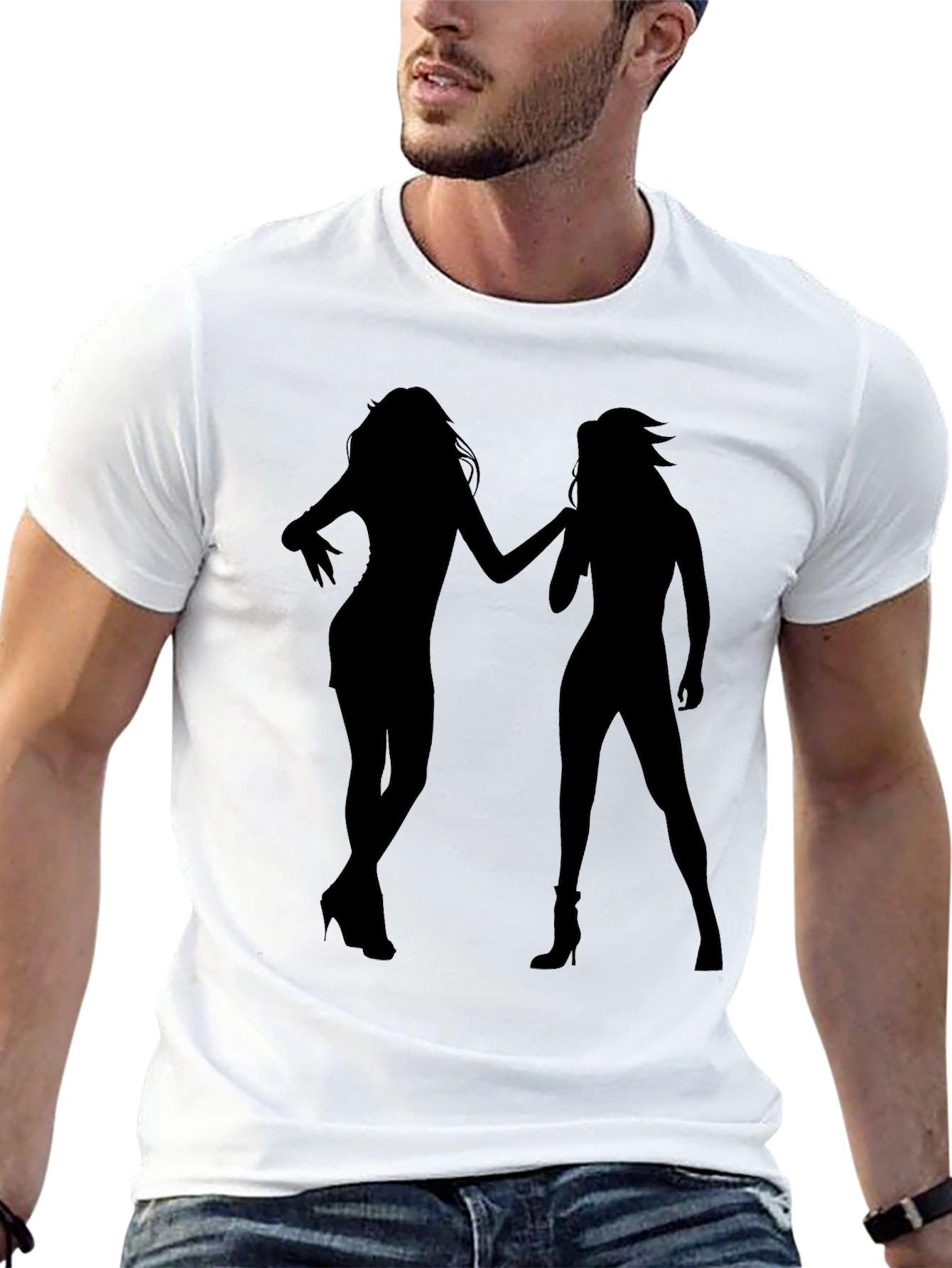 Silhouette Duo T-Shirt - Sleek & Stylish