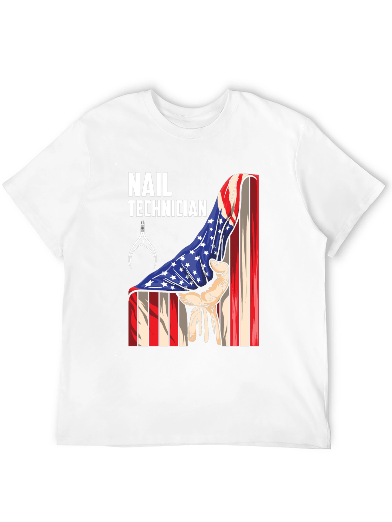 Nail Technician Patriotic T-Shirt - USA Flag