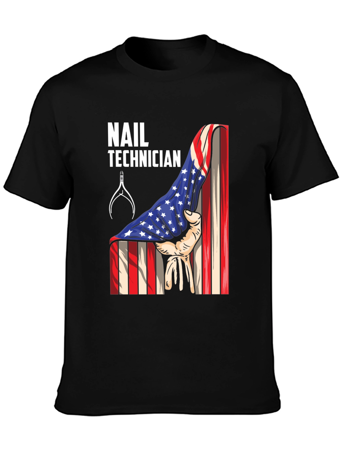 Nail Technician Patriotic T-Shirt - USA Flag