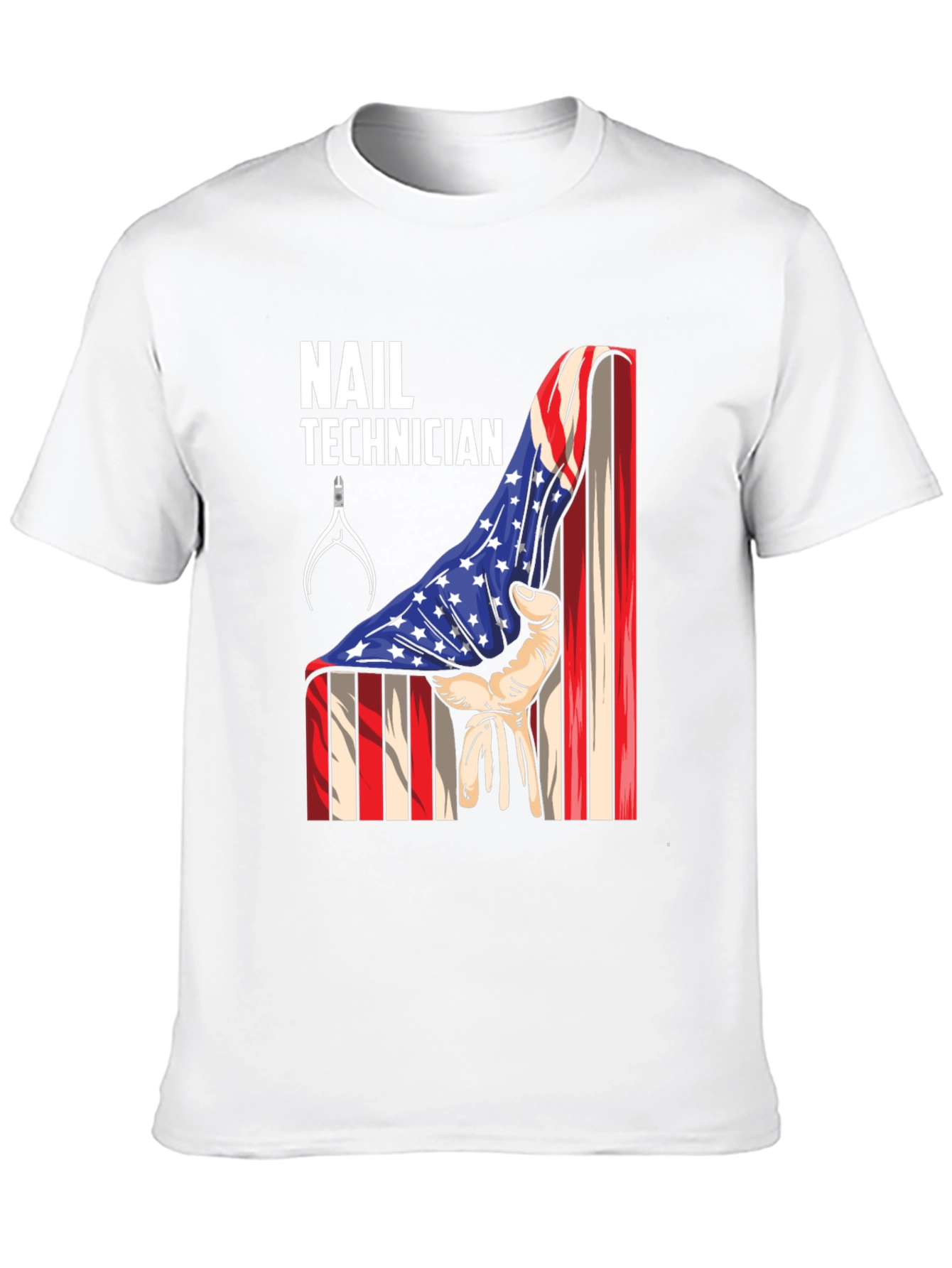 Nail Technician Patriotic T-Shirt - USA Flag