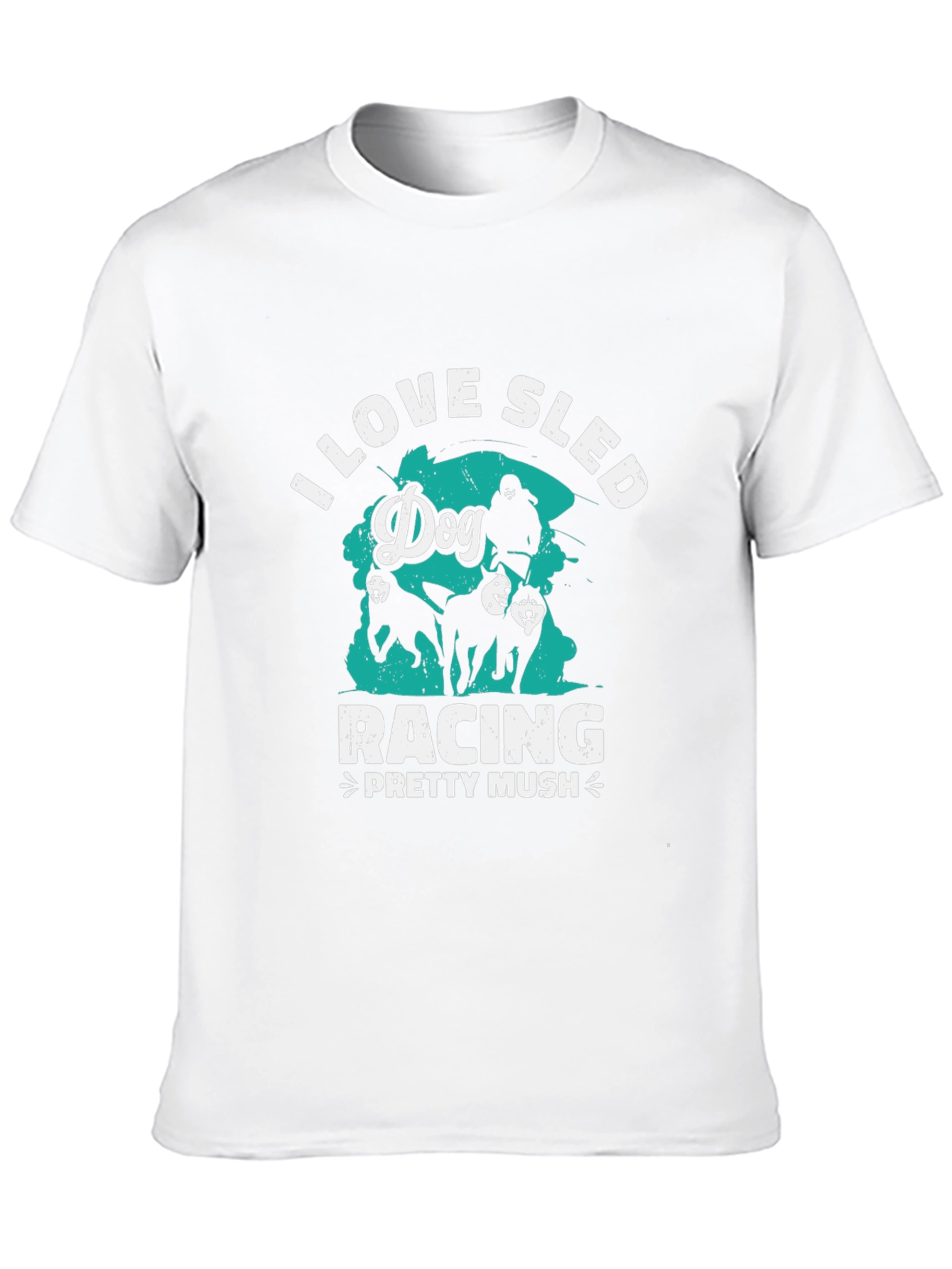 Dog Sled Racing T-Shirt - Pretty Mush Design