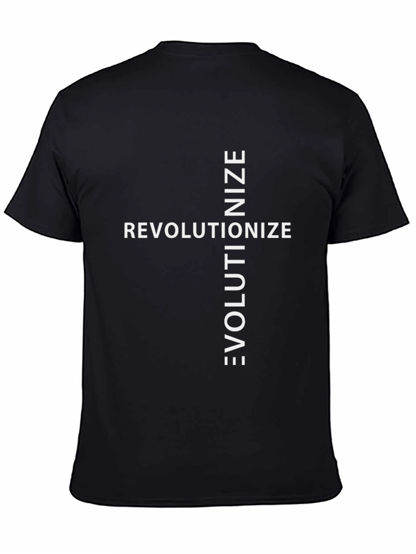 Revolutionize Evolutionize Black Graphic Tee