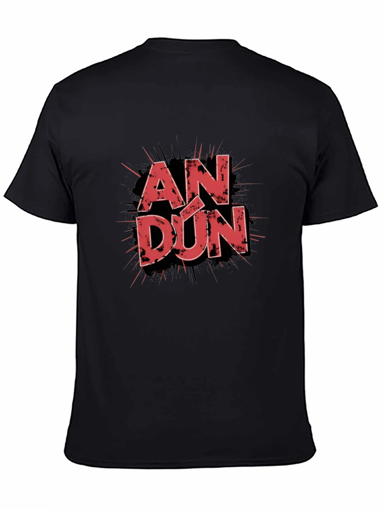AN DÚN Graphic T-Shirt - Stylish Black Tee