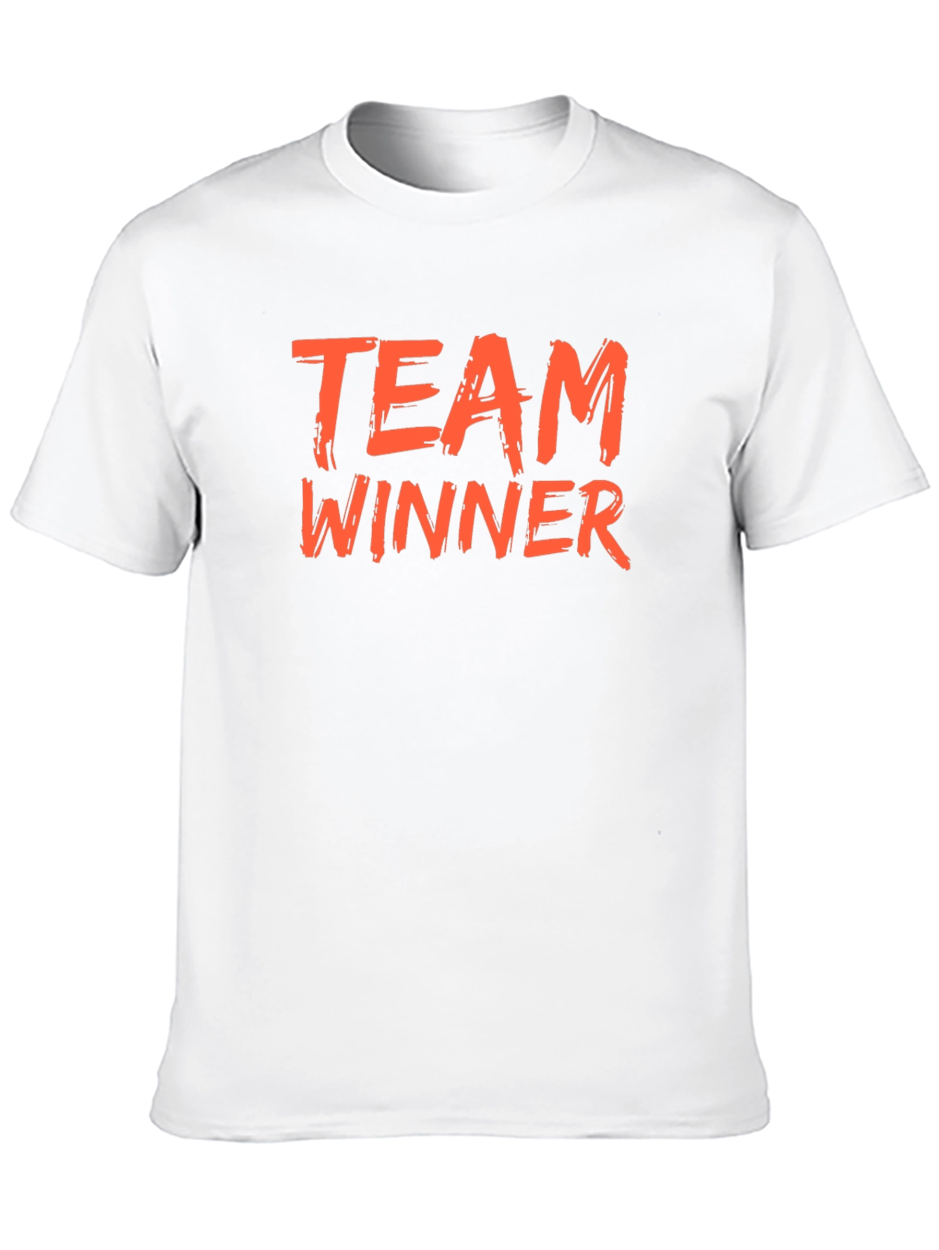 Team Winner Graphic Tee - Black Crew Neck