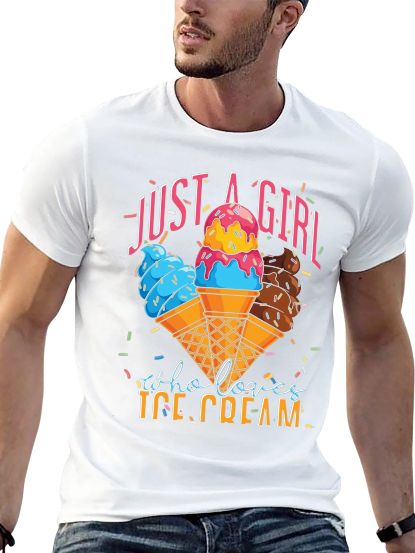 Just a Girl Who Loves Ice Cream T-Shirt