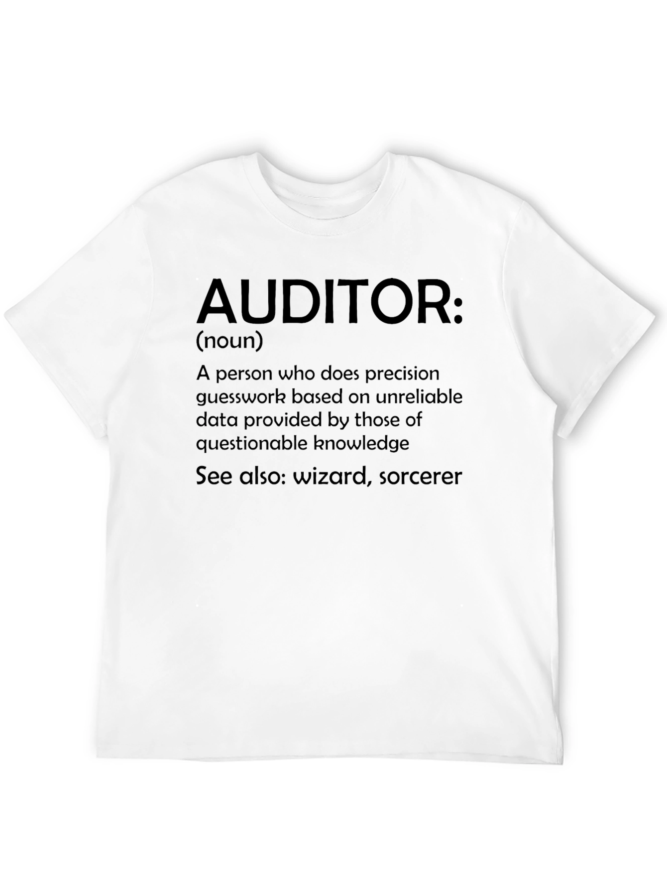 Auditor Definition Novelty T-Shirt - Funny Accountant Gift