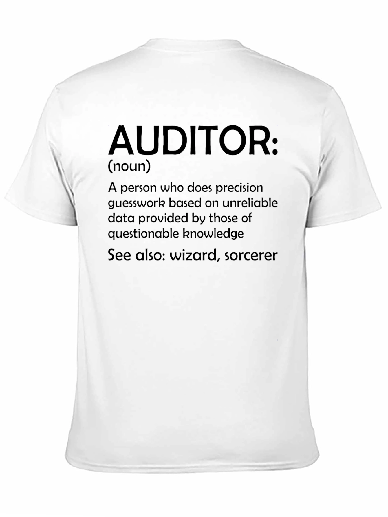 Auditor Definition Novelty T-Shirt - Funny Accountant Gift