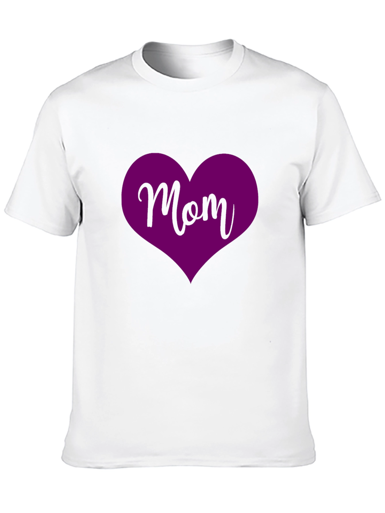 Mom Heart T-Shirt - Black Stylish and Comfortable