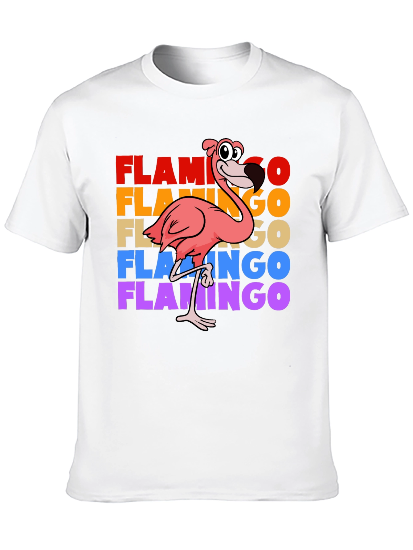 Retro Flamingo Graphic T-Shirt