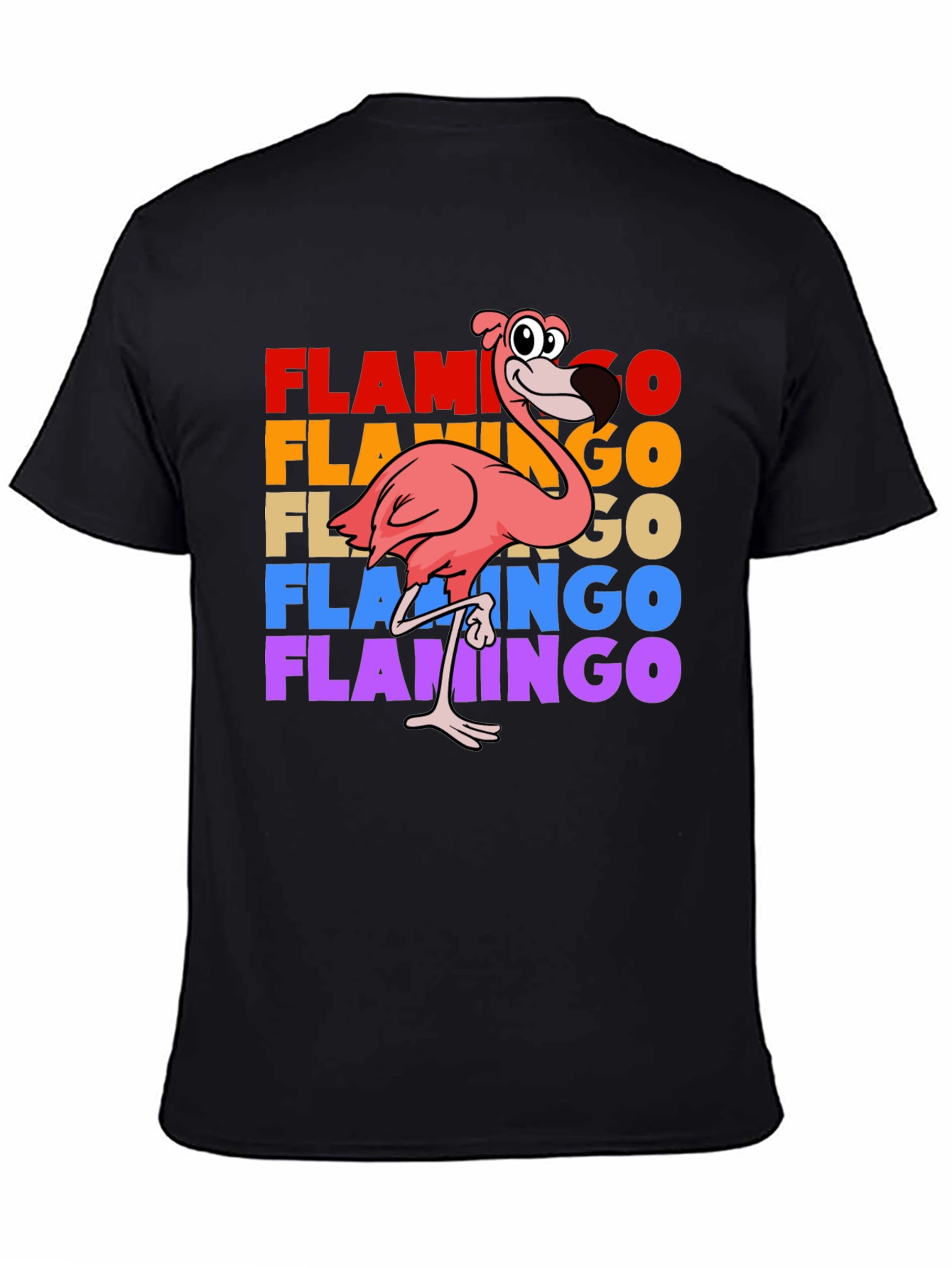 Retro Flamingo Graphic T-Shirt