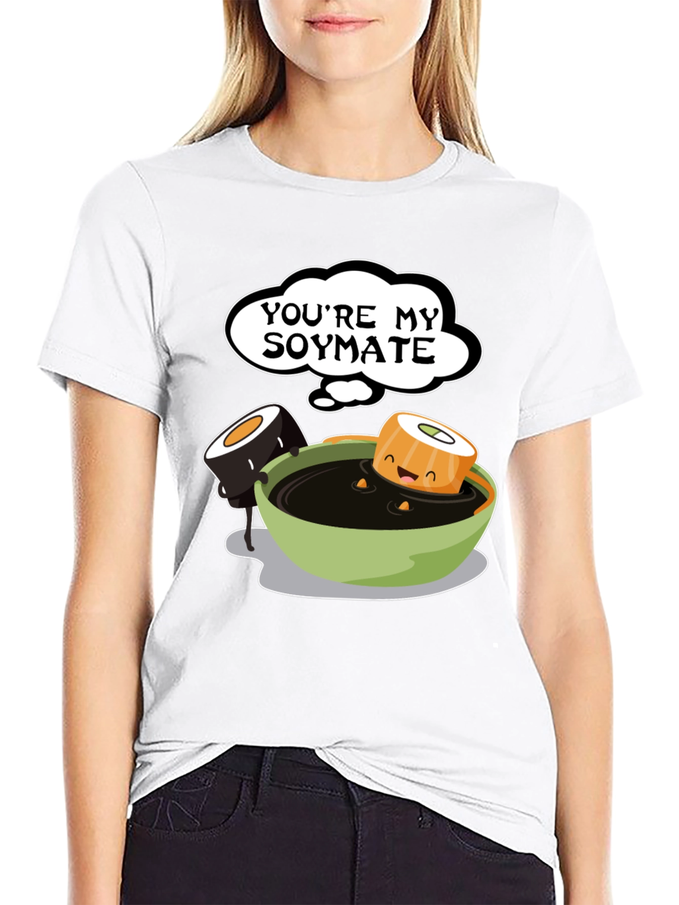 Youre My Soymate T-Shirt - Cute Sushi Graphic Tee