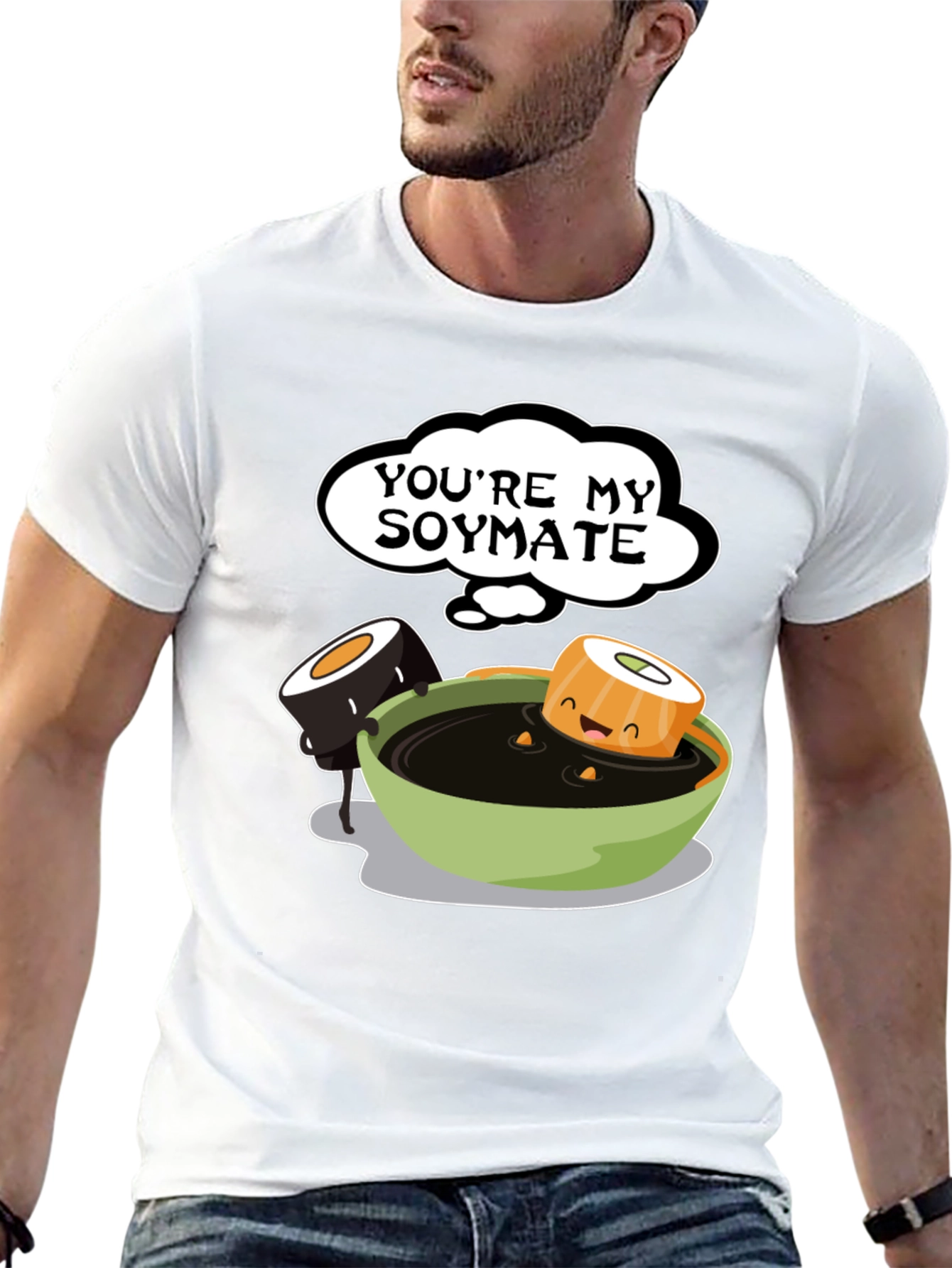 Youre My Soymate T-Shirt - Cute Sushi Graphic Tee