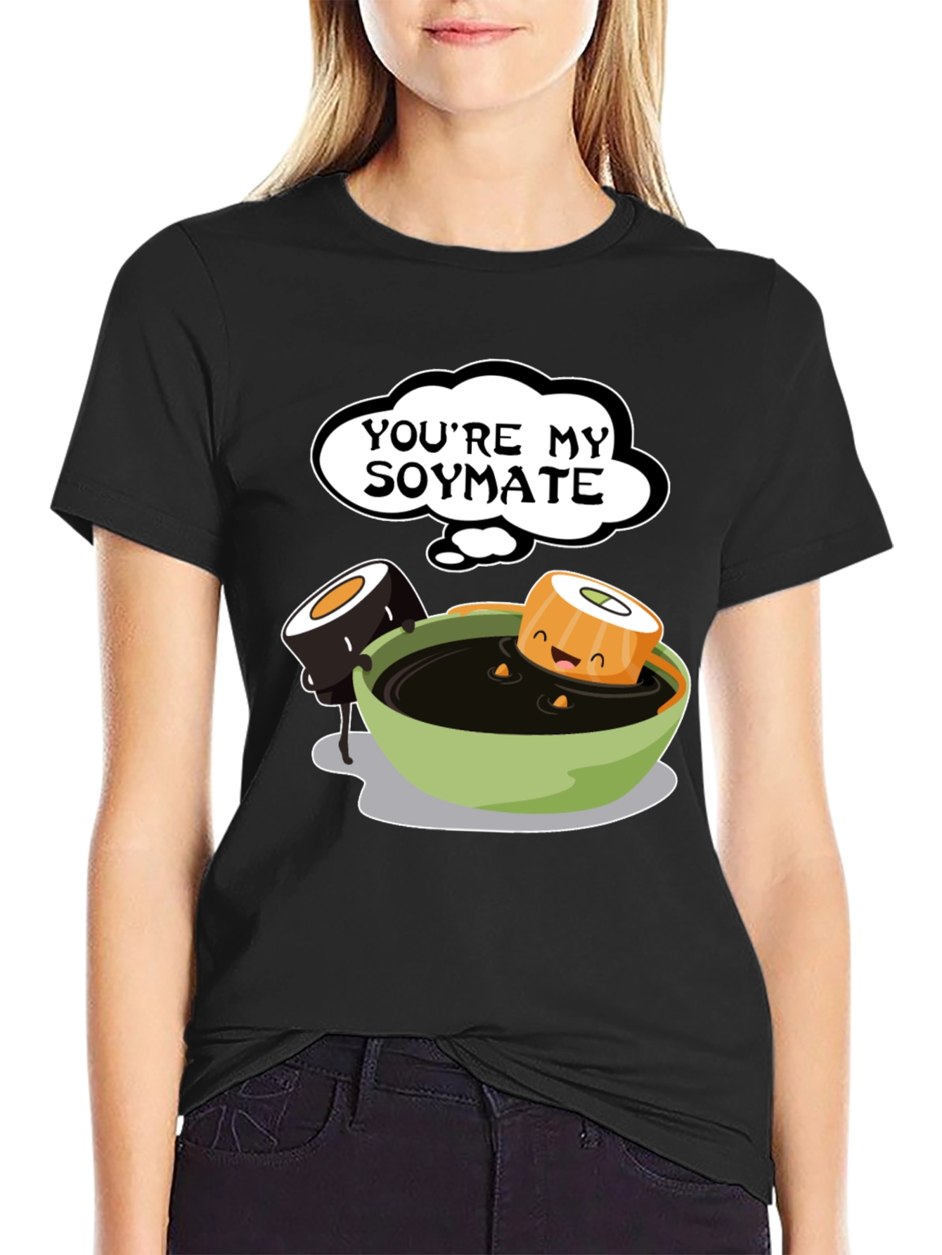 Youre My Soymate T-Shirt - Cute Sushi Graphic Tee