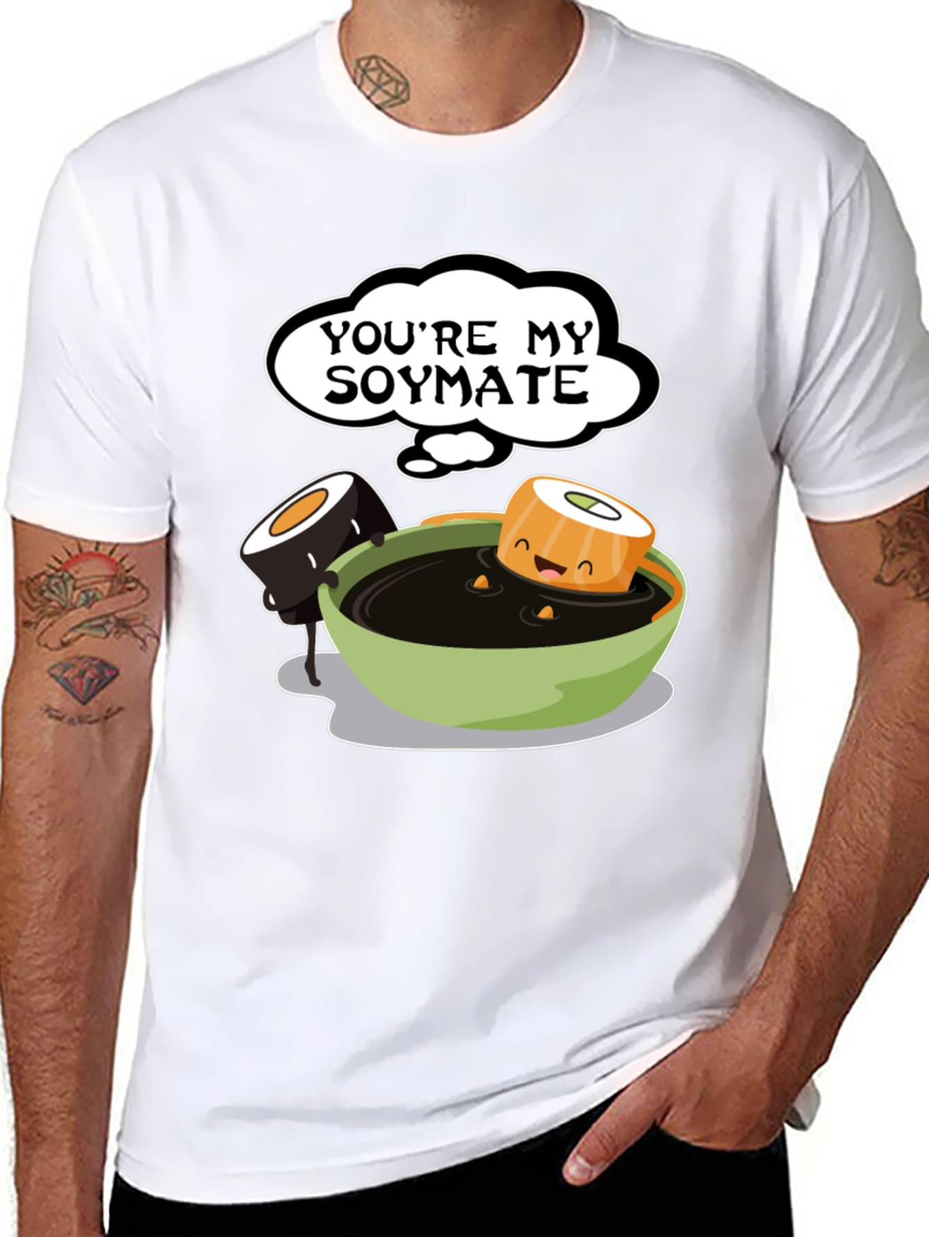 Youre My Soymate T-Shirt - Cute Sushi Graphic Tee