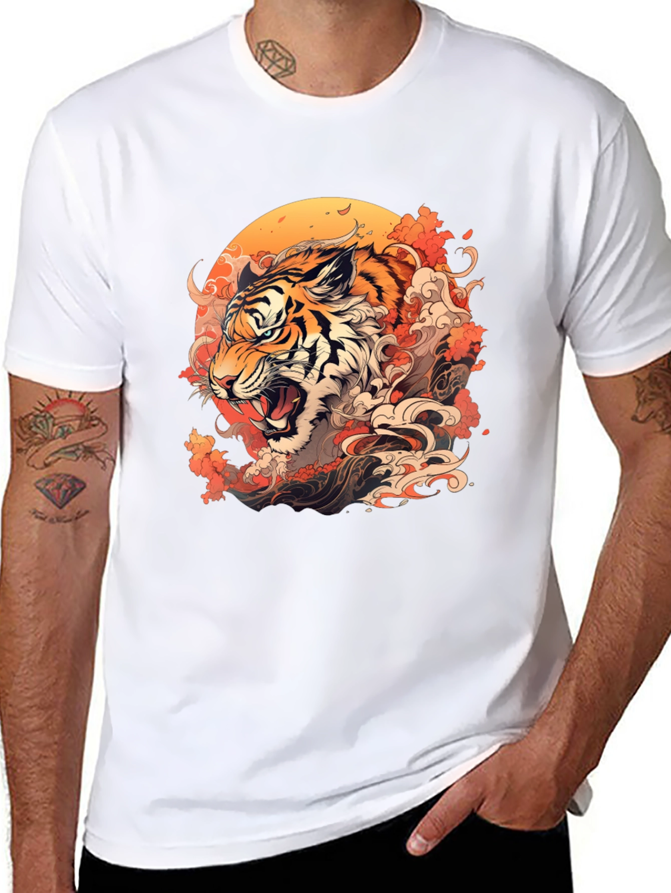 Tiger Graphic Tee - Fierce Style