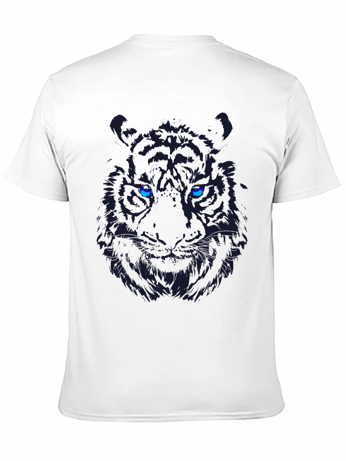 Black Tiger Graphic Tee - Bold Eye-Catching Design
