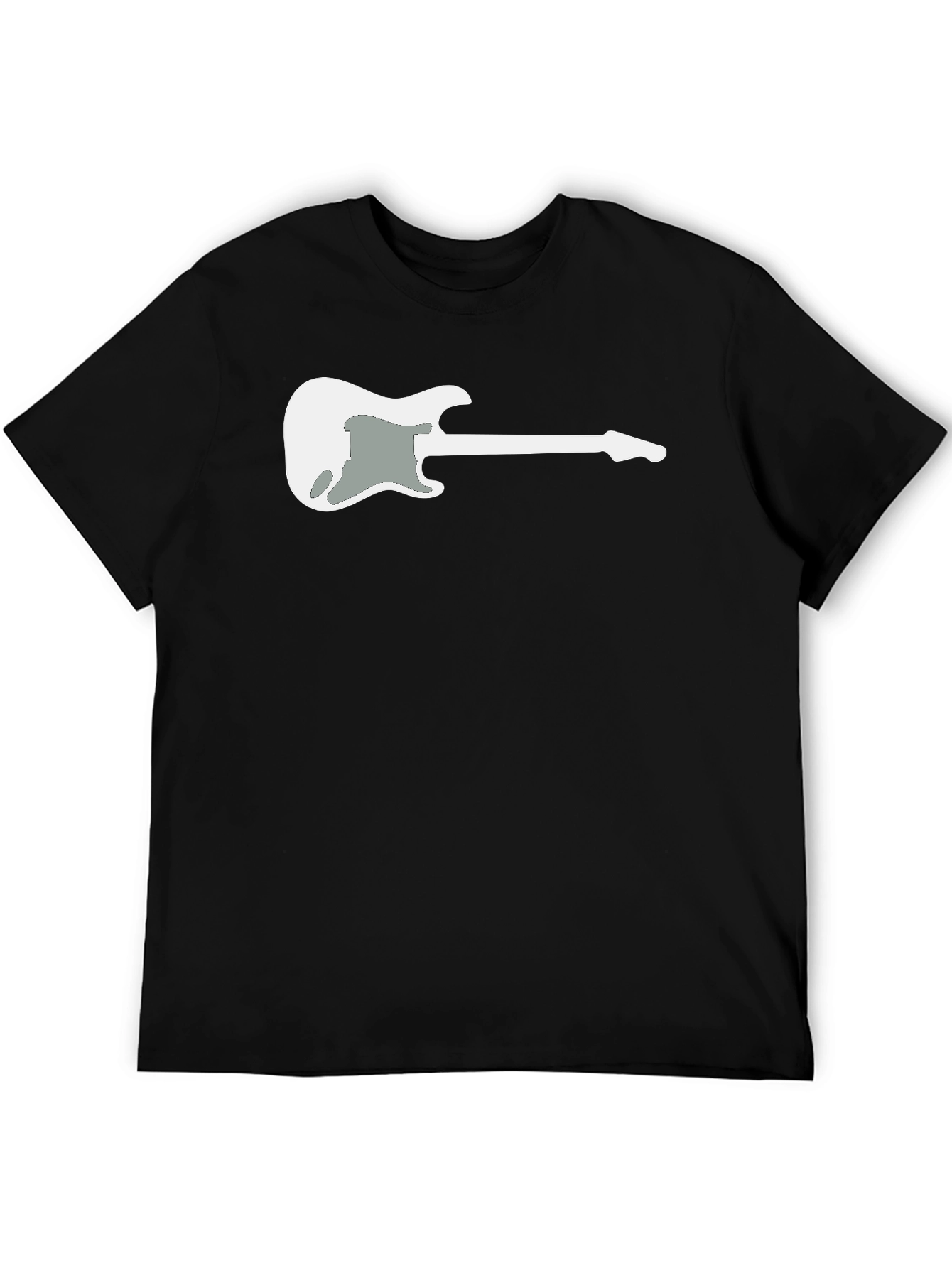 Guitar Graphic Tee - Black Casual Comfort