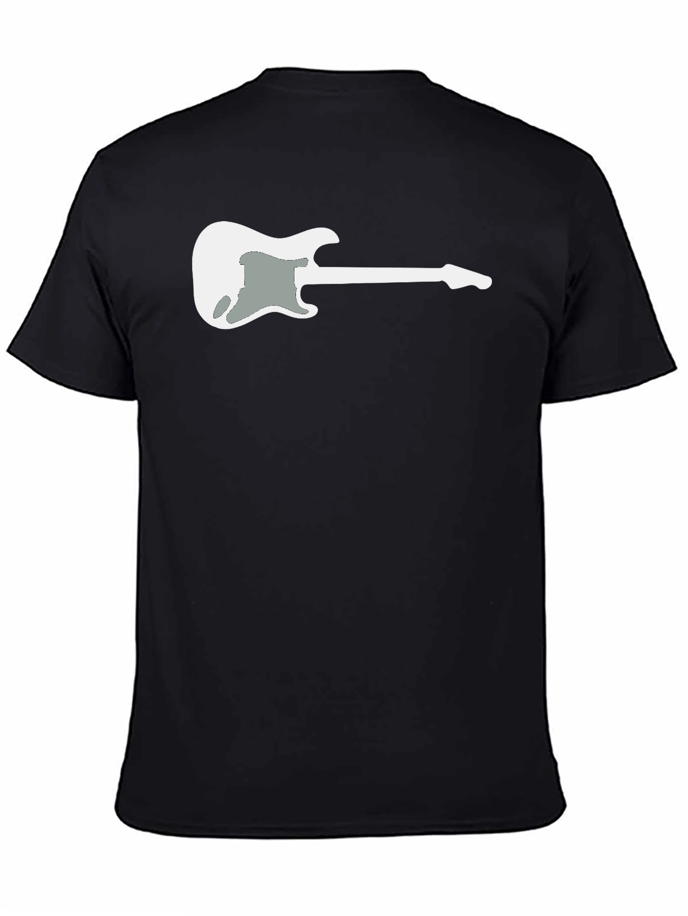 Guitar Graphic Tee - Black Casual Comfort