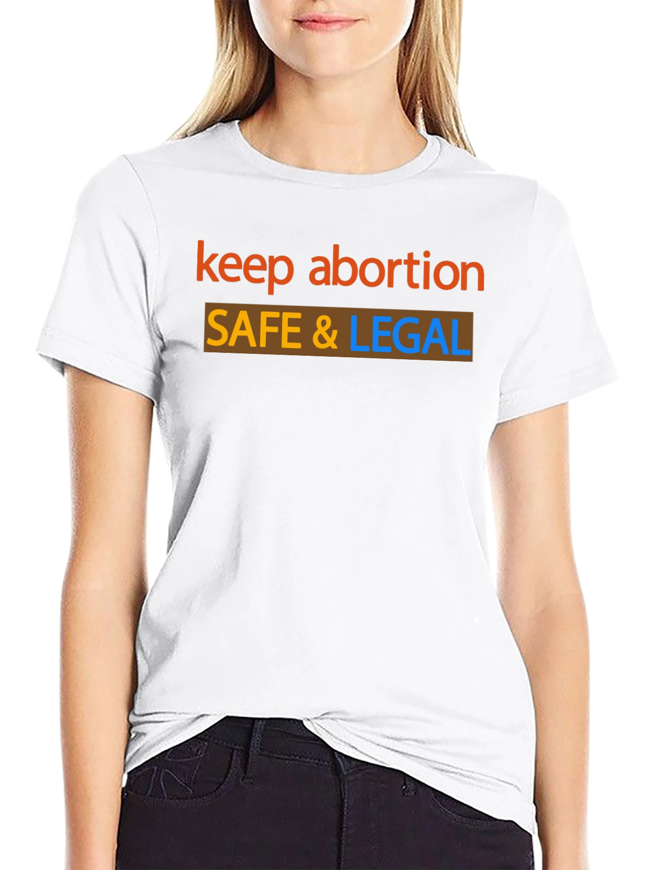 Keep Abortion Safe & Legal Black T-Shirt