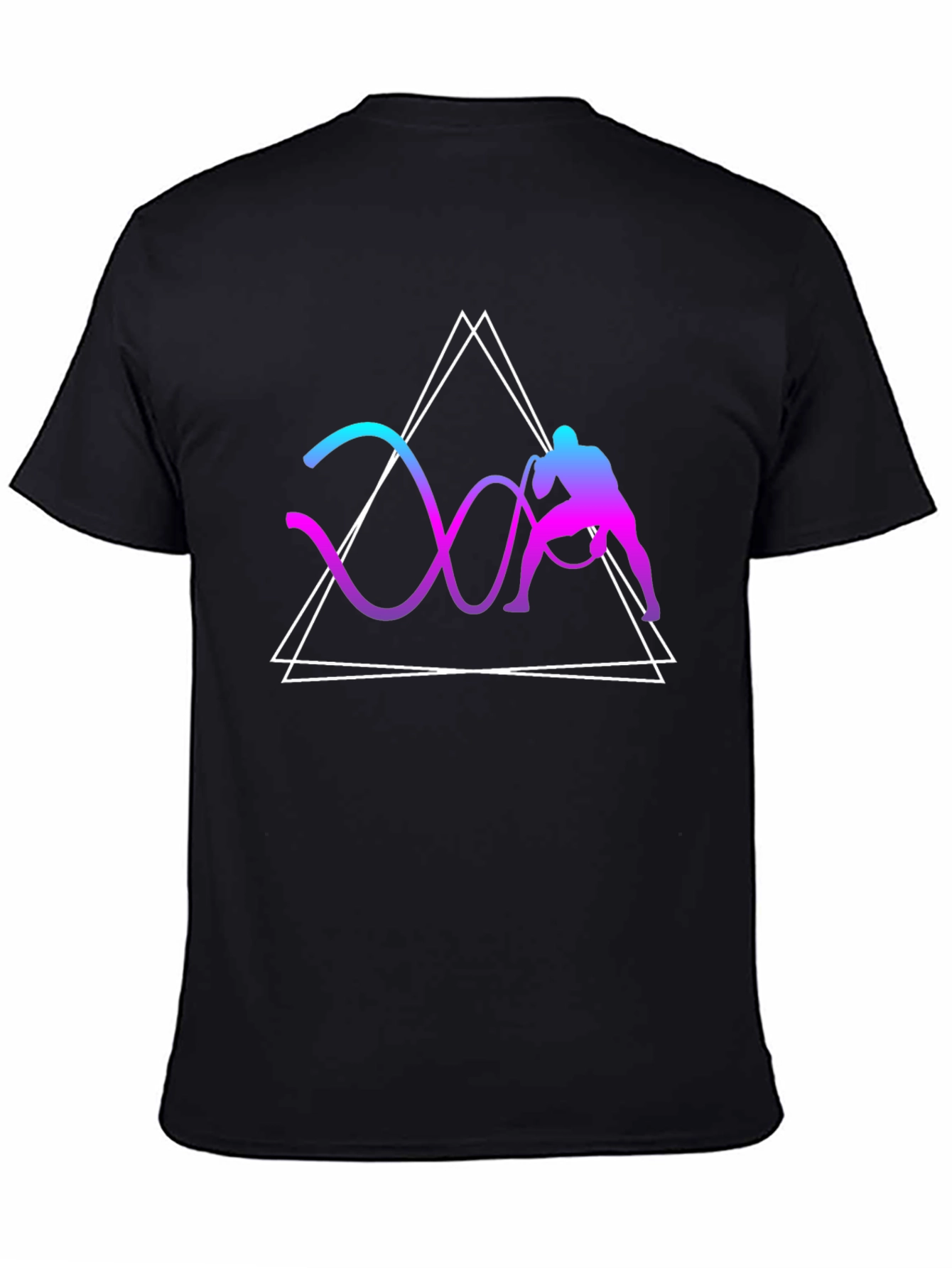 Geometric Battle Rope Training Graphic Tee
