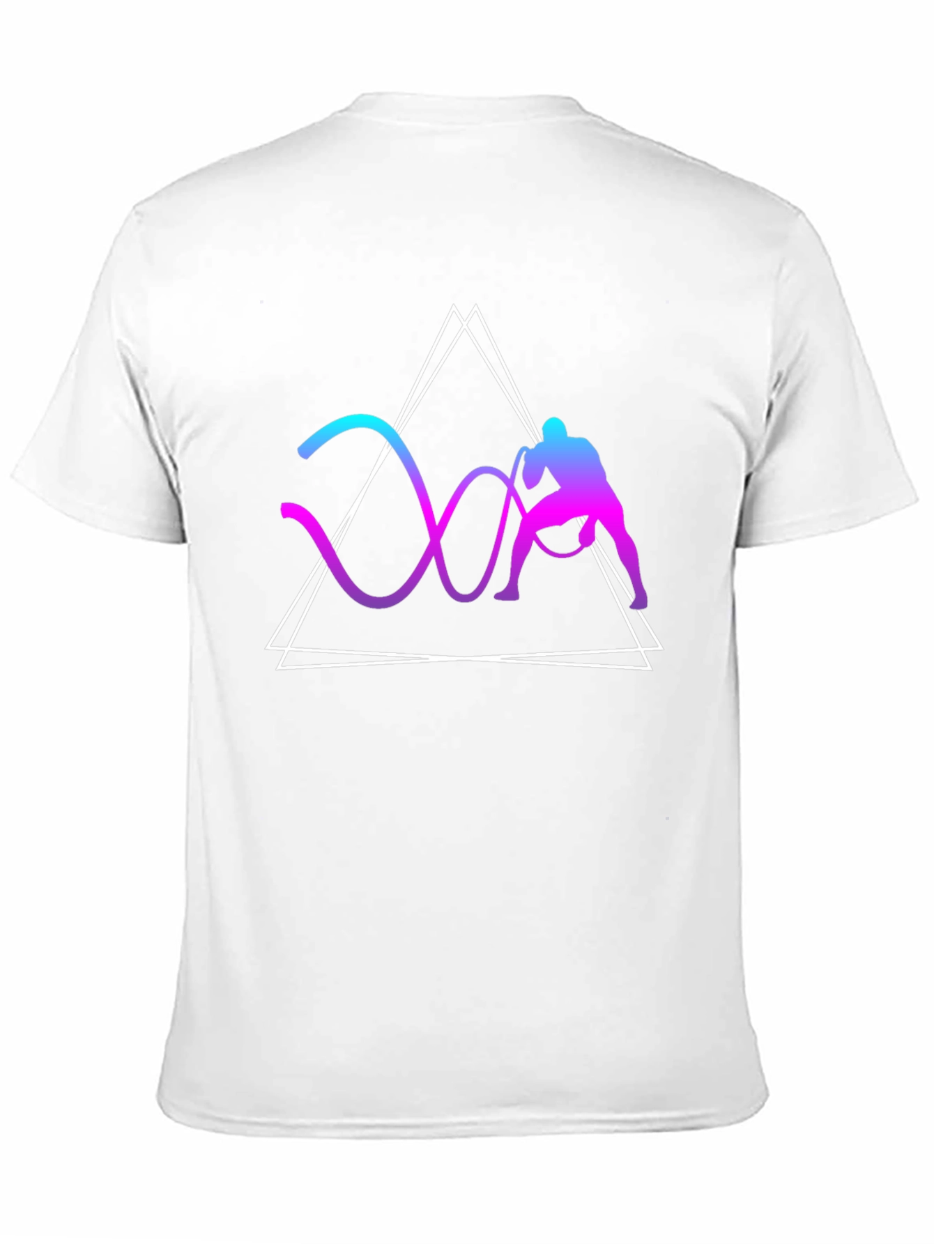 Geometric Battle Rope Training Graphic Tee