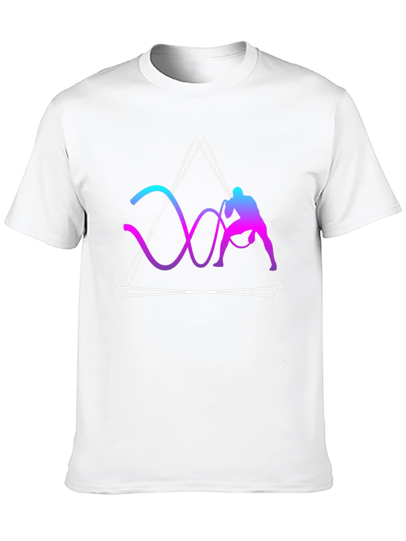 Geometric Battle Rope Training Graphic Tee