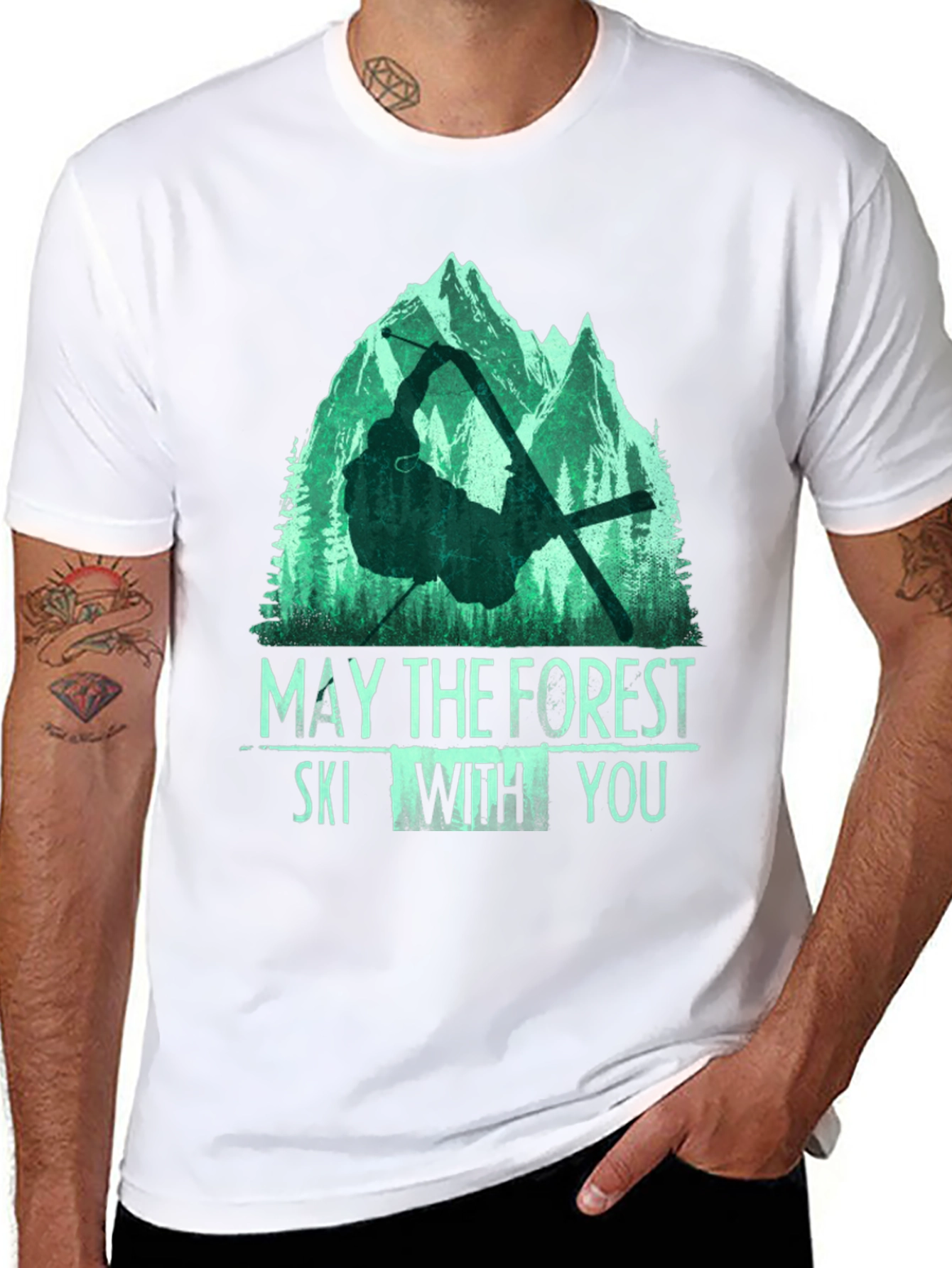 May The Forest Ski With You Graphic Tee
