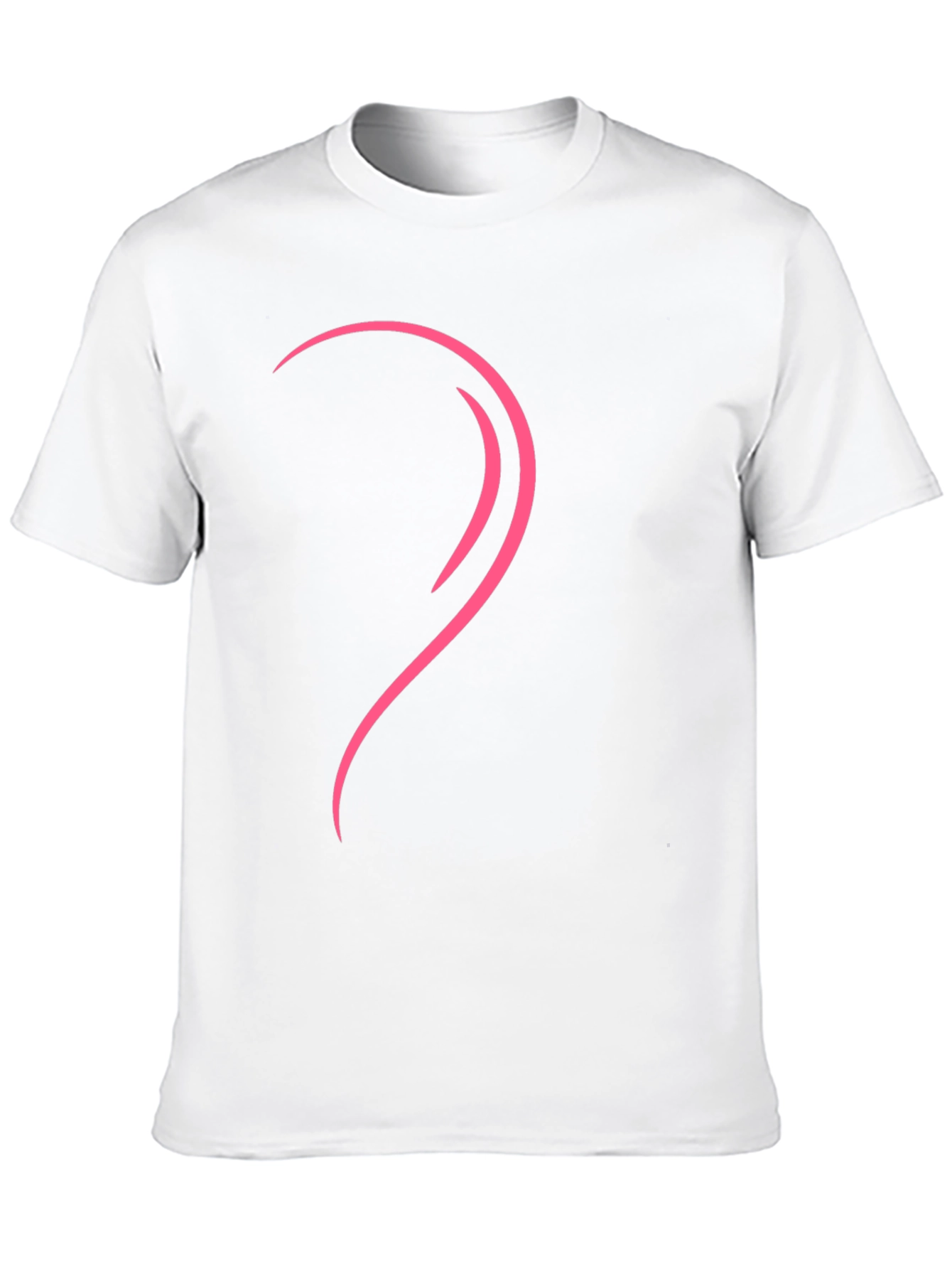 Modern Heart Graphic Tee - Left Side Design