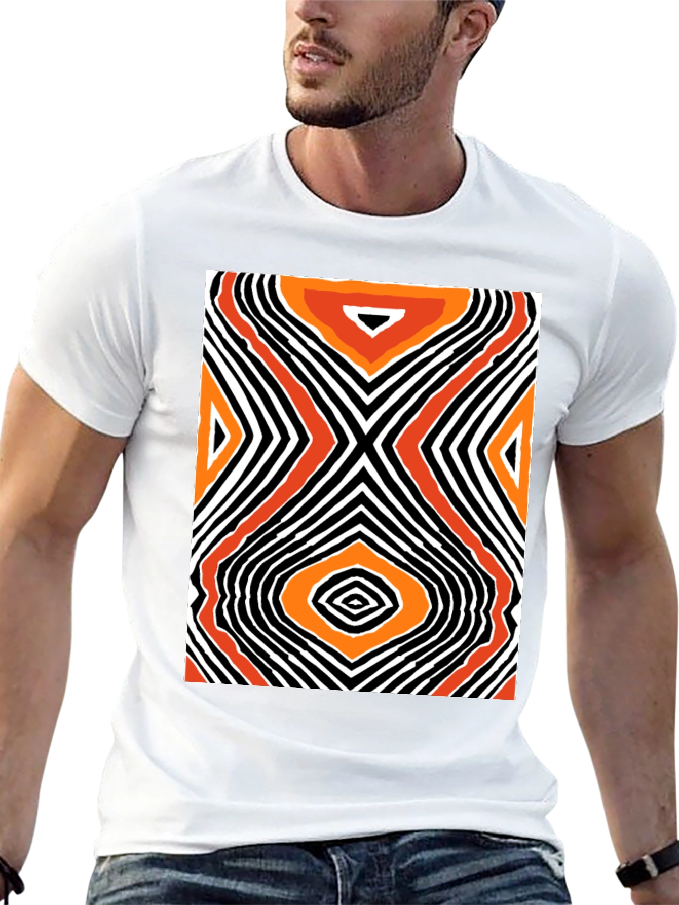 Abstract Pattern T-Shirt - Modern Art Tee