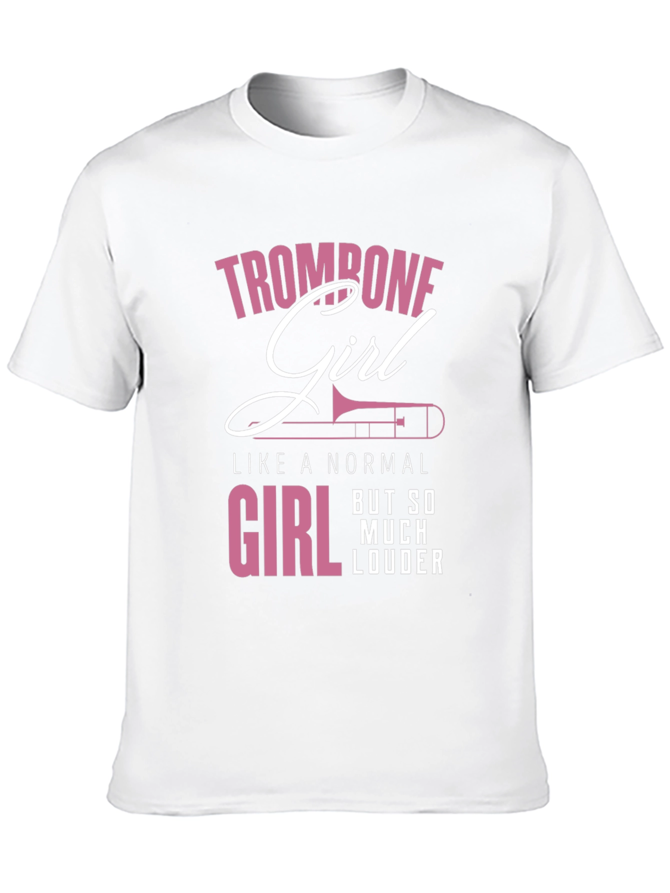 Trombone Girl Loud Music T-Shirt