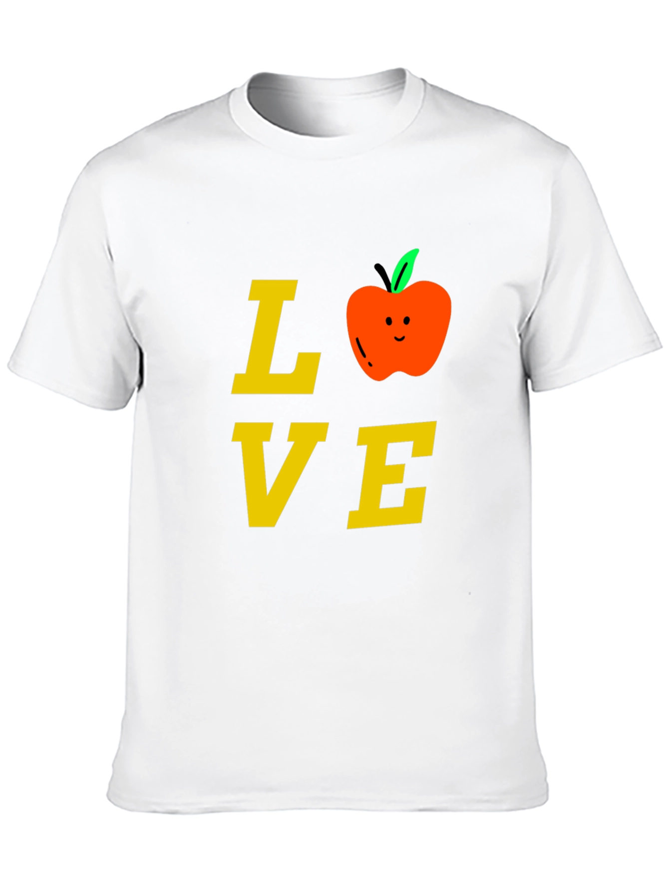 Love Teacher T-Shirt with Apple Design