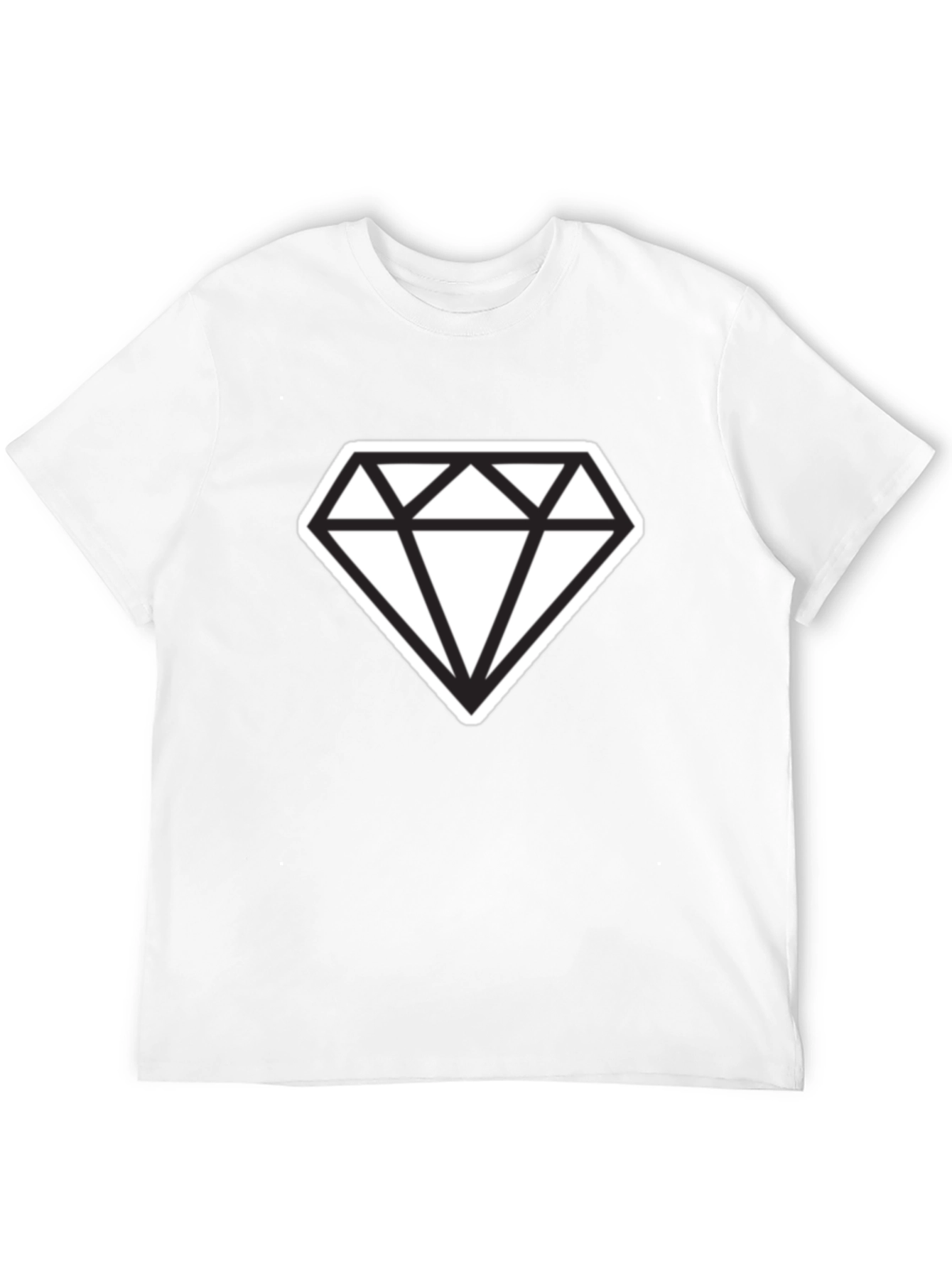 Bold Diamond Graphic Tee - Modern Style