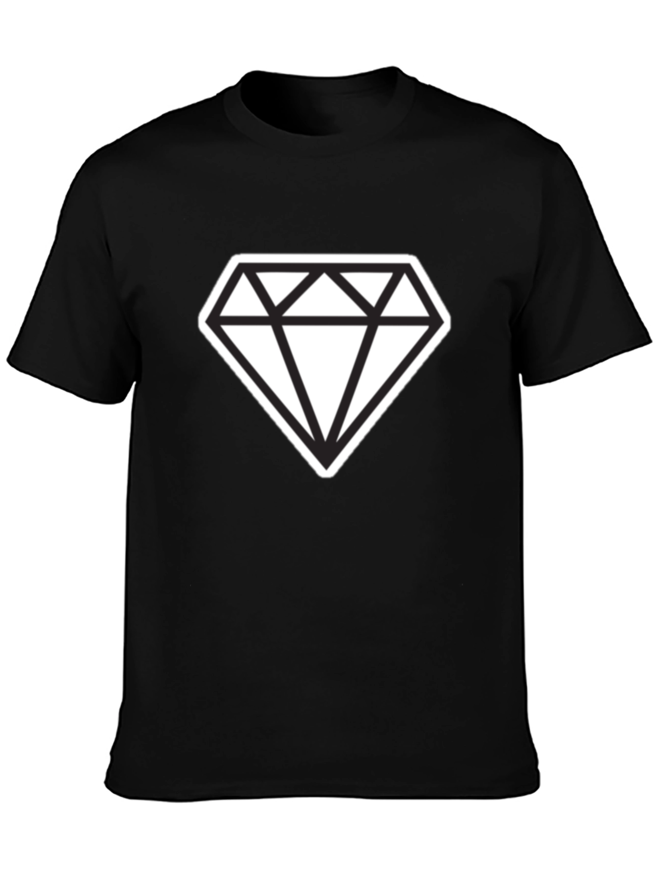 Bold Diamond Graphic Tee - Modern Style