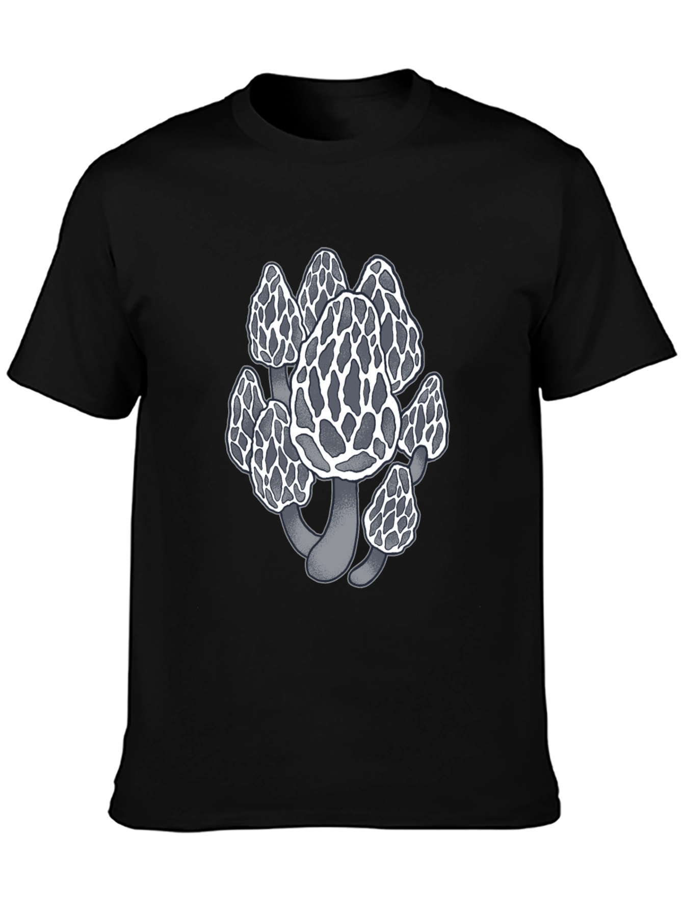 Mushroom Graphic Tee - Unique Morel Design
