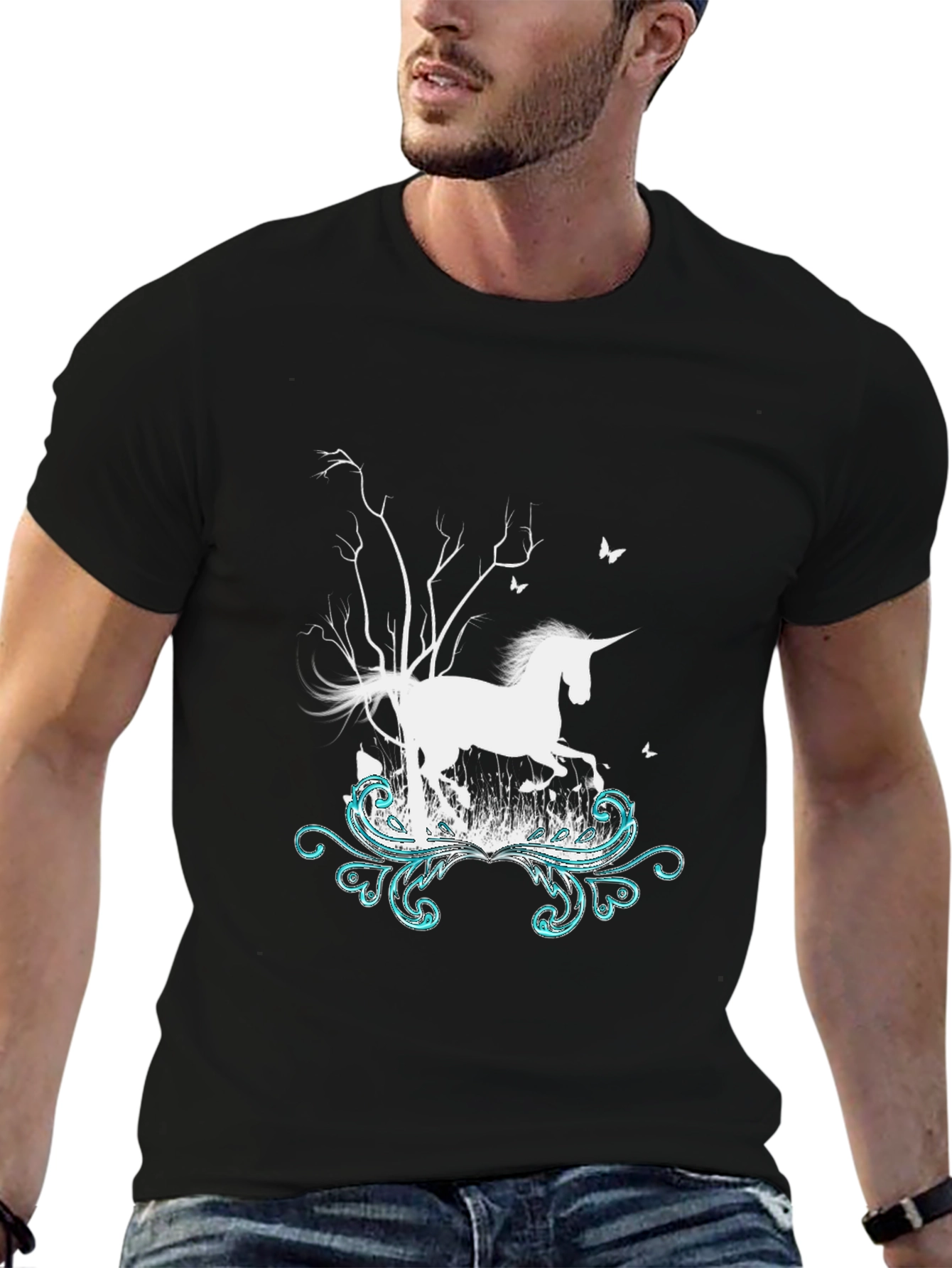 Unicorn Graphic Print T-Shirt