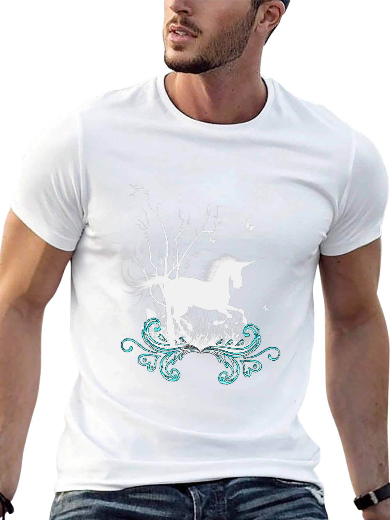 Unicorn Graphic Print T-Shirt