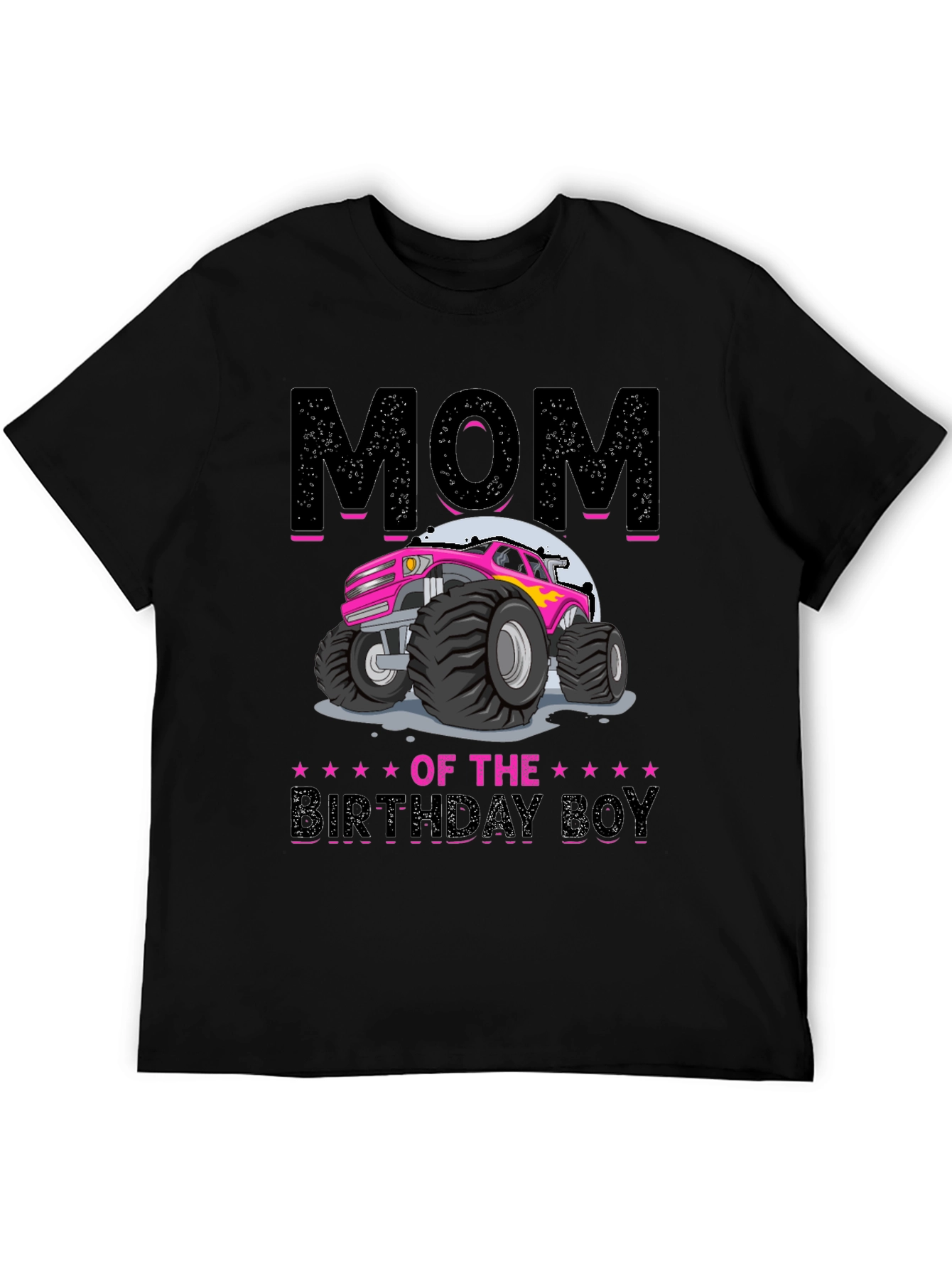 Mom of the Birthday Boy Monster Truck T-Shirt