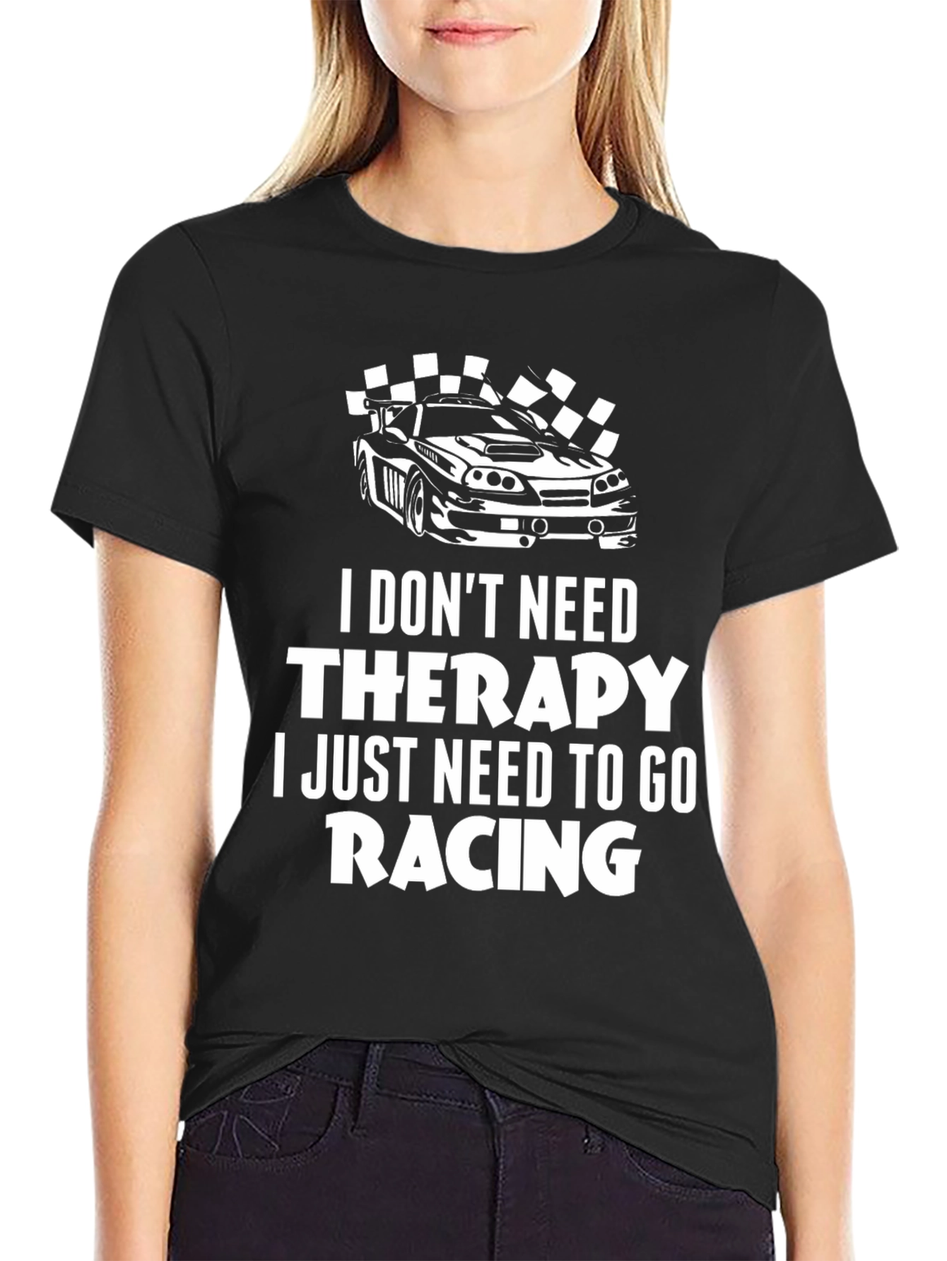 Racing Therapy T-Shirt | Car Racing Graphic Tee