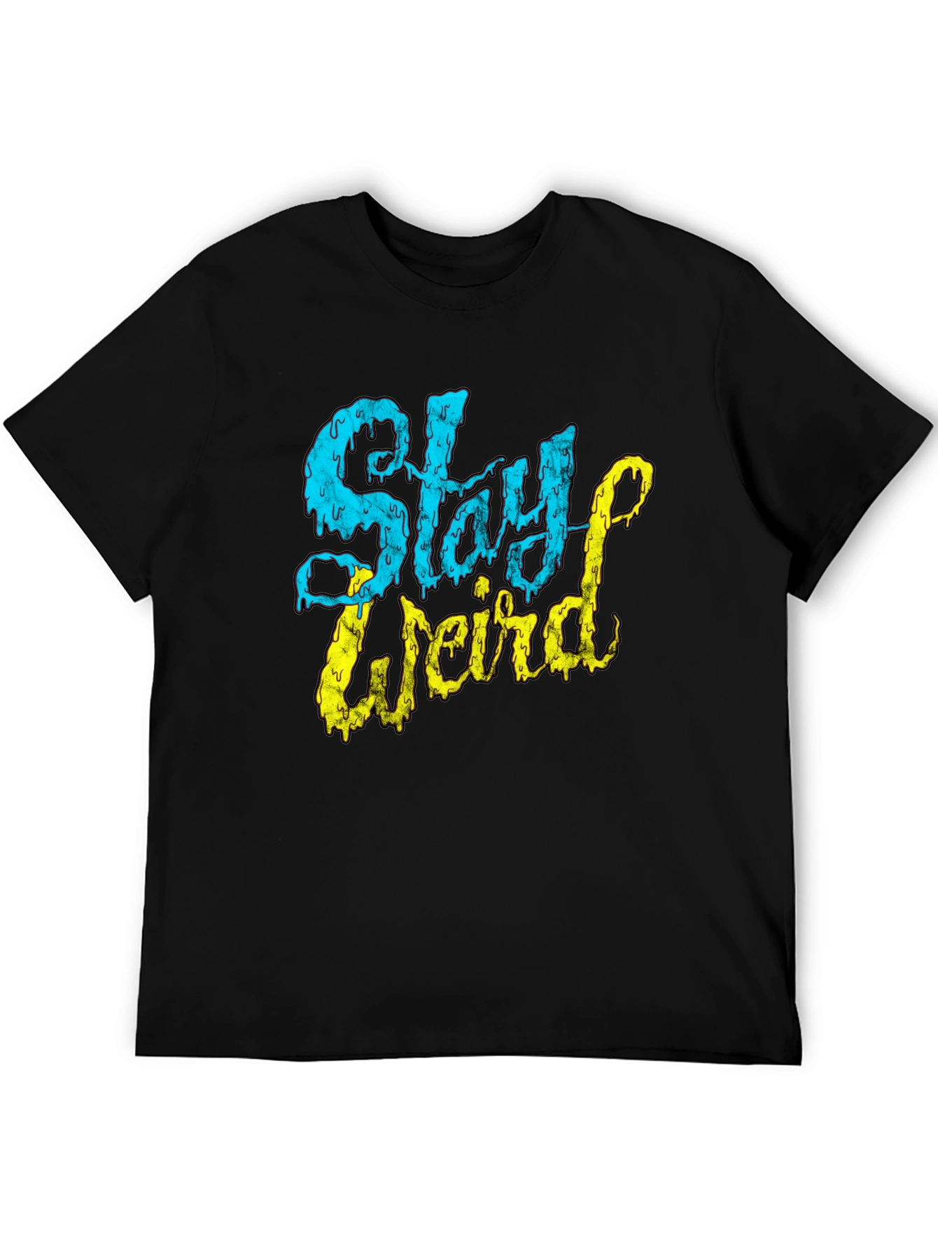 Stay Weird Graphic T-Shirt - Black Tee